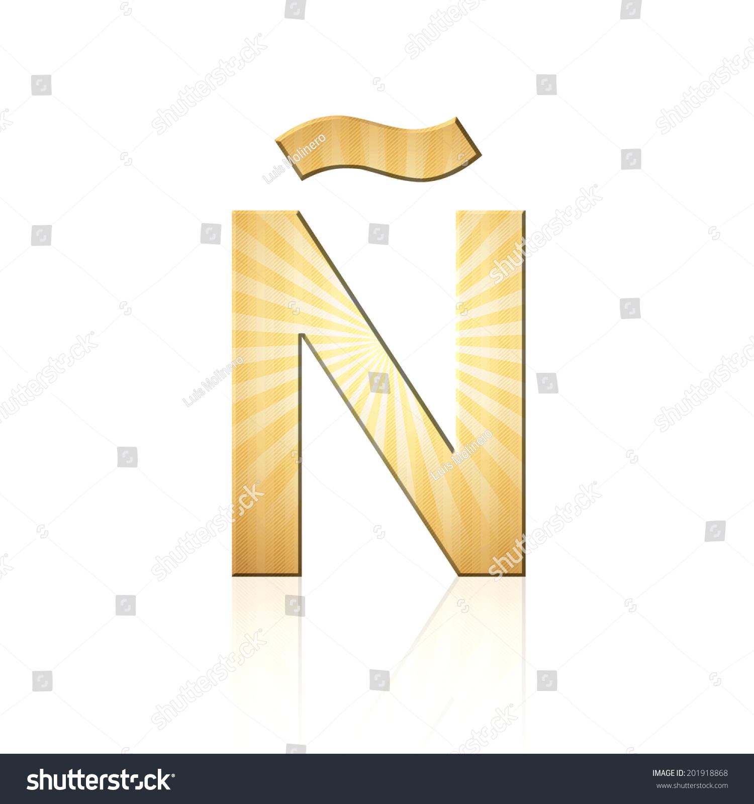 spanish letter n textured effect over stock illustration 201918868 spanish letter n