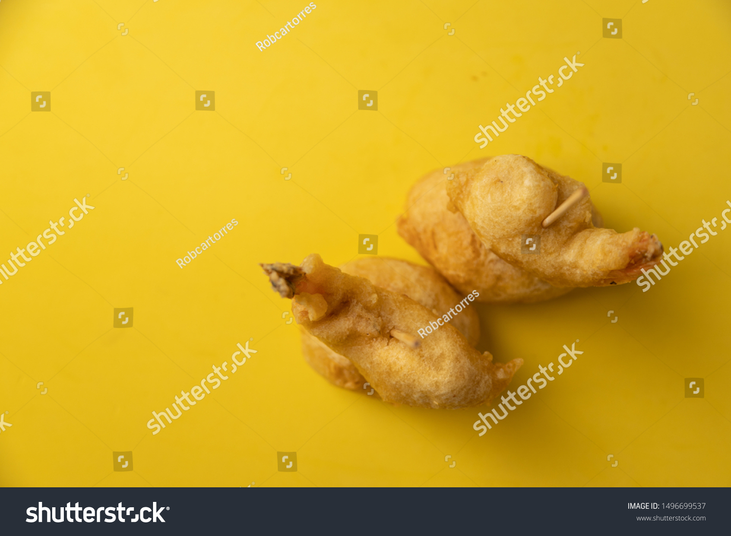 Spanish Tapa Prawns Raincoat Stock Photo Edit Now