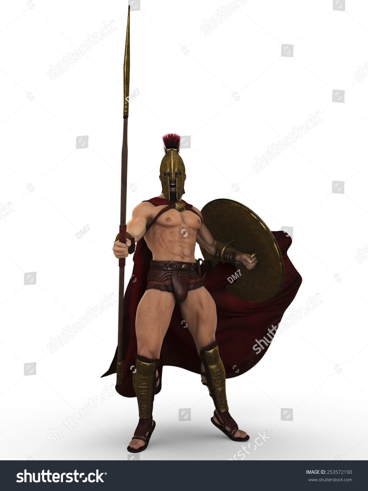 Spartan Stance Stock Illustration 253572190 - Shutterstock