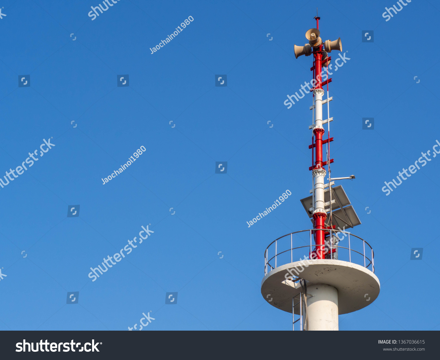 Speaker Public System Emergency Warning Alarm Stock Photo Edit