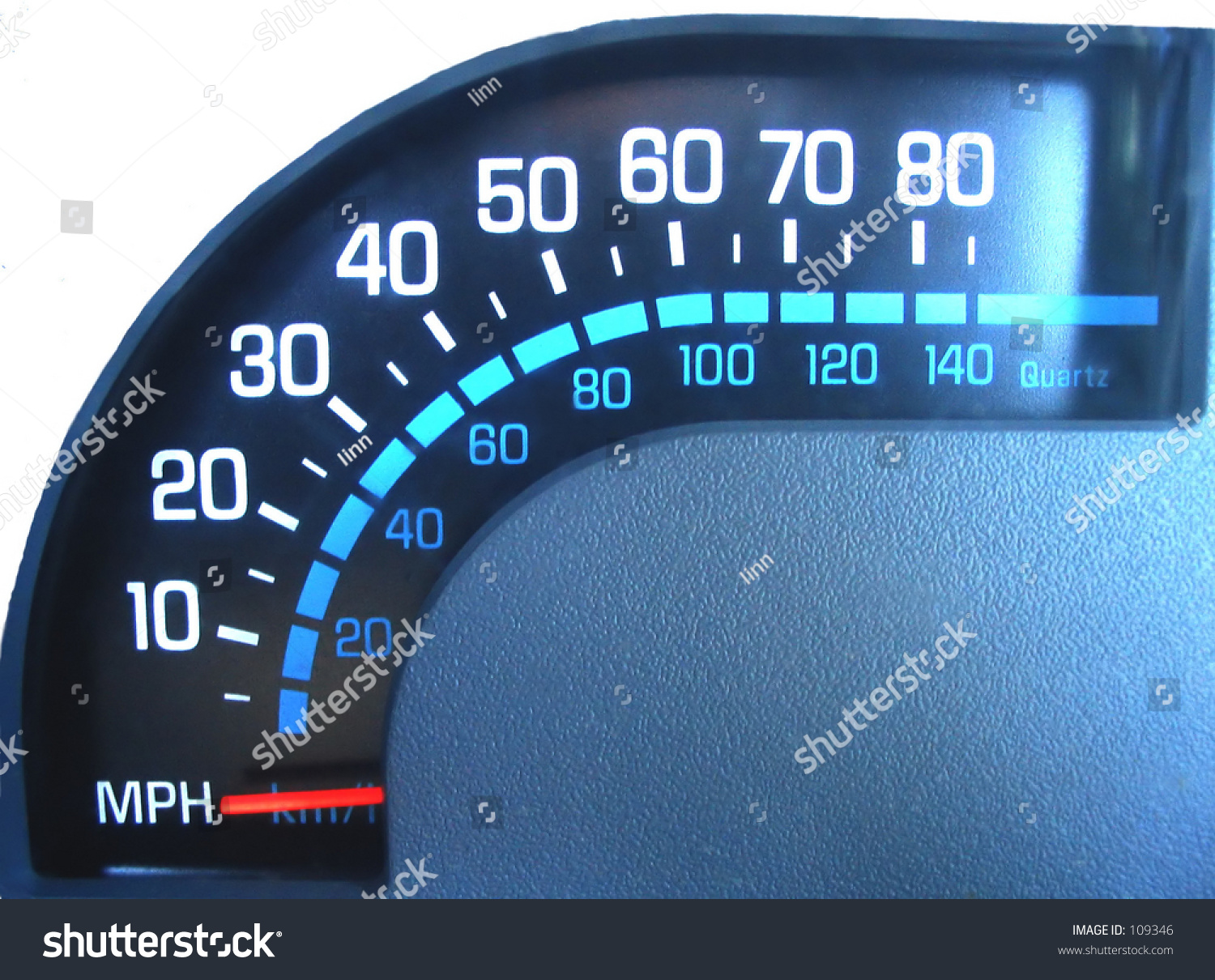 Speedometer On Dashboard Stock Photo 109346 - Shutterstock