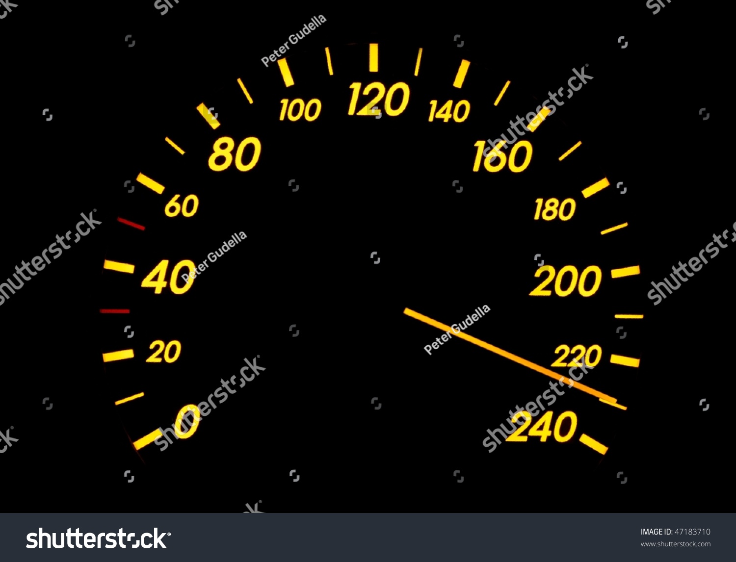 Speedometer Showing Insanely High Speed Stock Photo 47183710 : Shutterstock