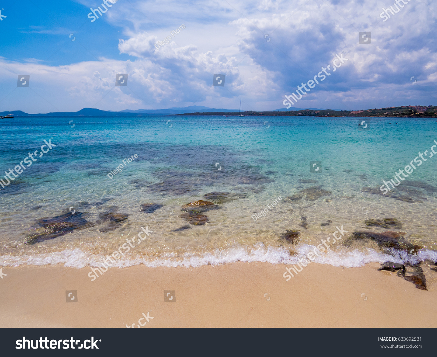 Spiaggia Bianca White Beach Golfo Aranci Stock Photo Edit Now