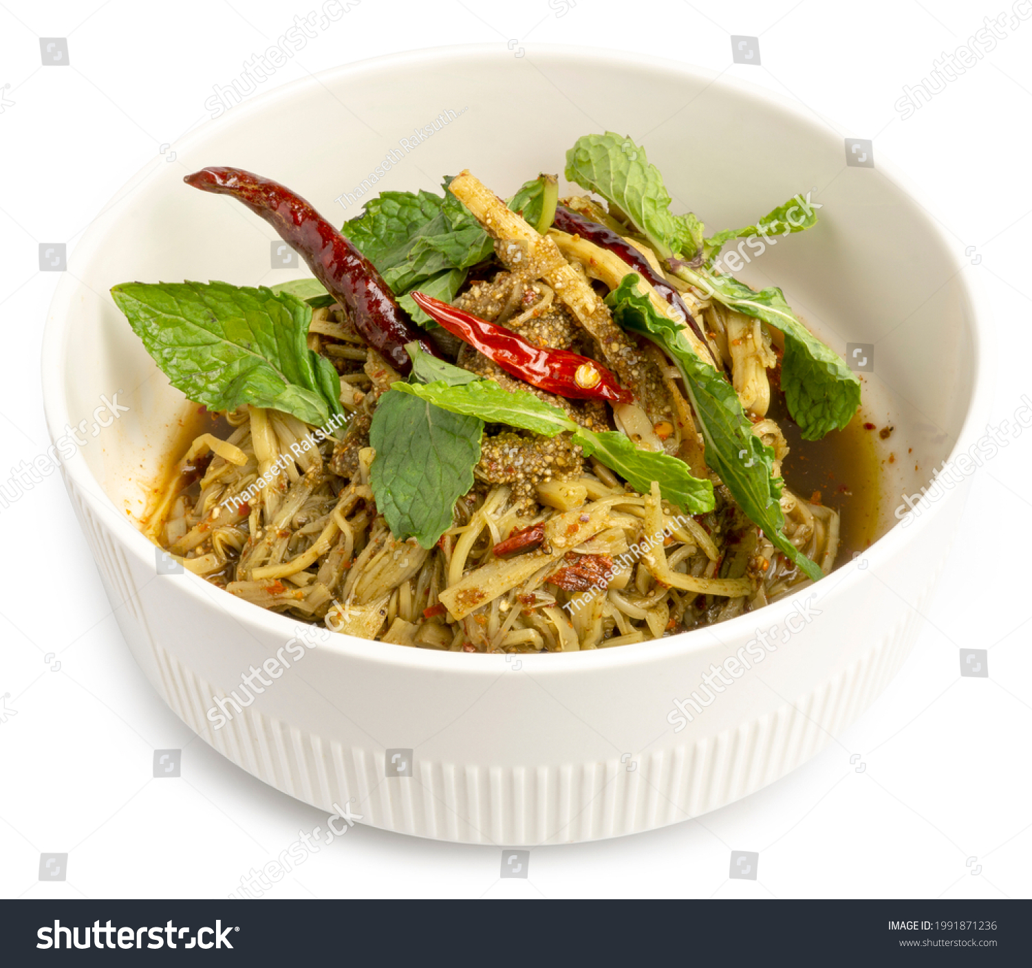 Spicy Bamboo Shoot Salad Local Food Stock Photo 1991871236 | Shutterstock