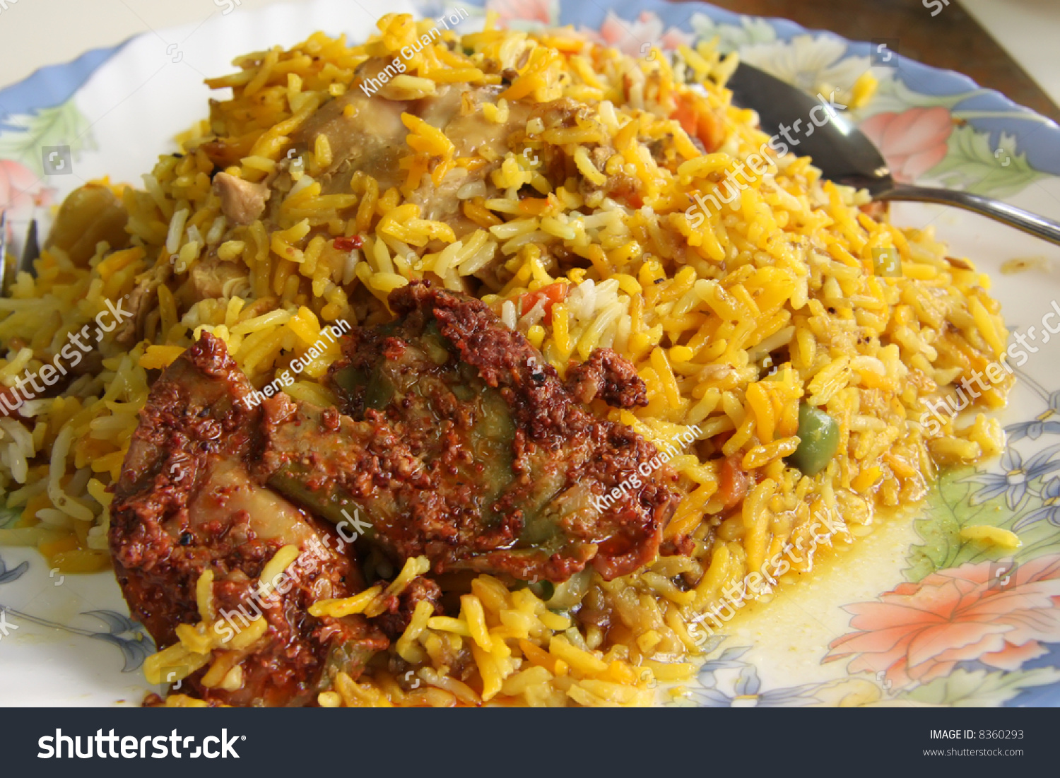 Spicy Dish Of Indian Rice Traditional Cuisine Stock Photo 8360293 ...