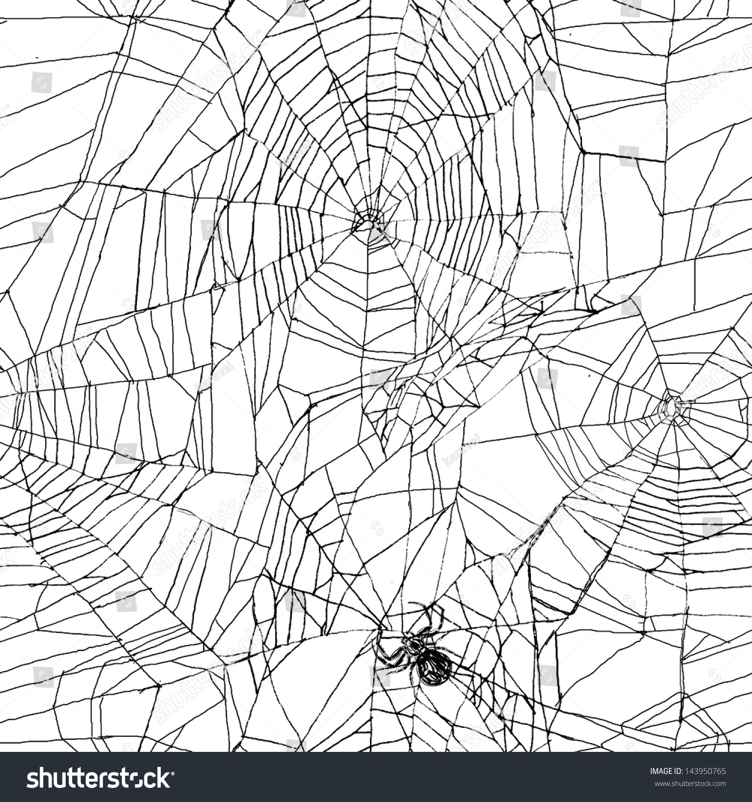 Spiderweb Seamless Illustration Stock Illustration 143950765 - Shutterstock