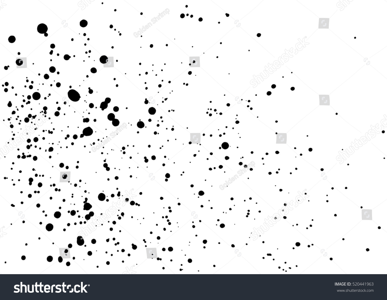 Splatter Background Black Calligraphy Ink Splats Stock Illustration ...