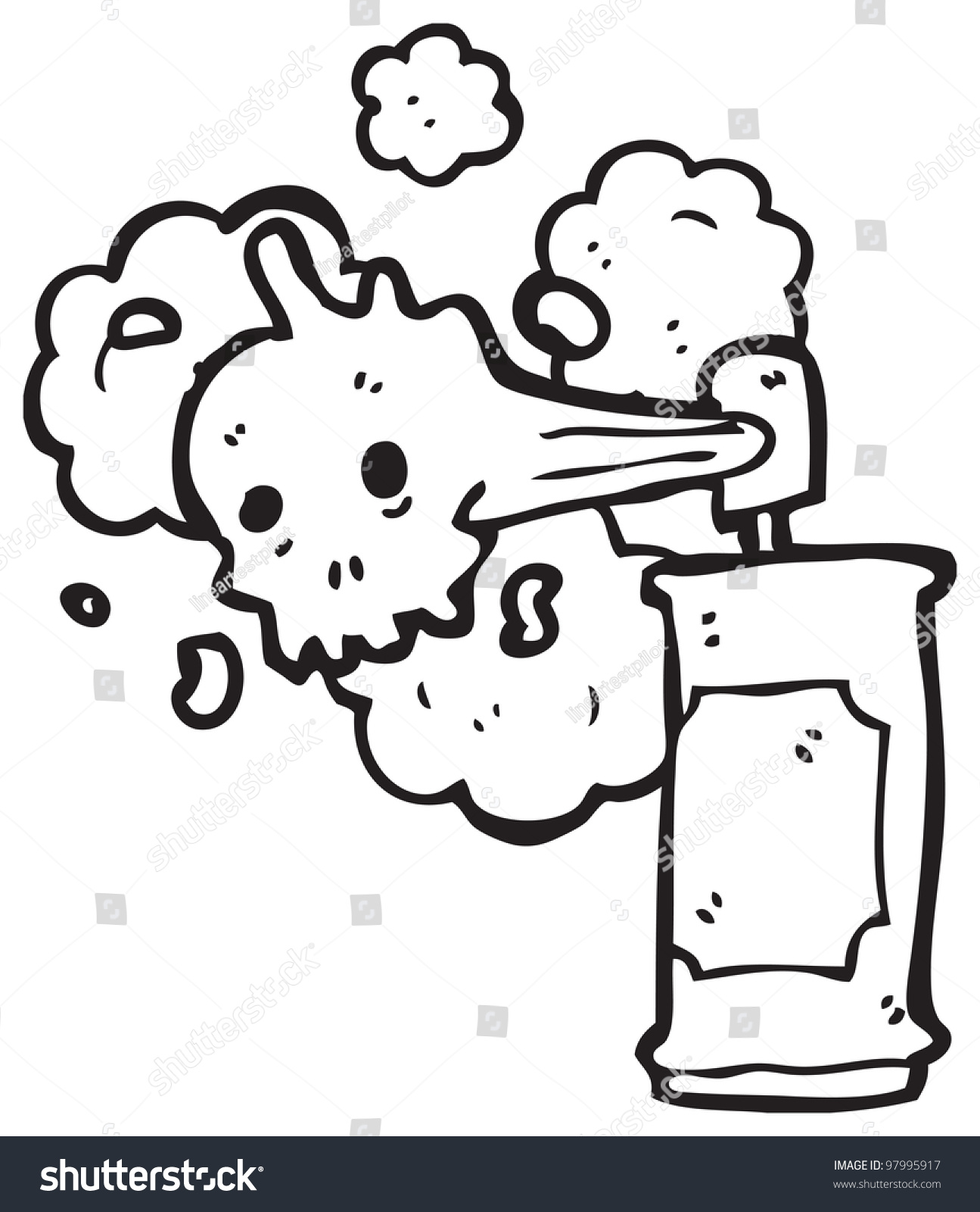 Spooky Skull Graffiti Spray Can Cartoon Stock Photo 97995917 : Shutterstock