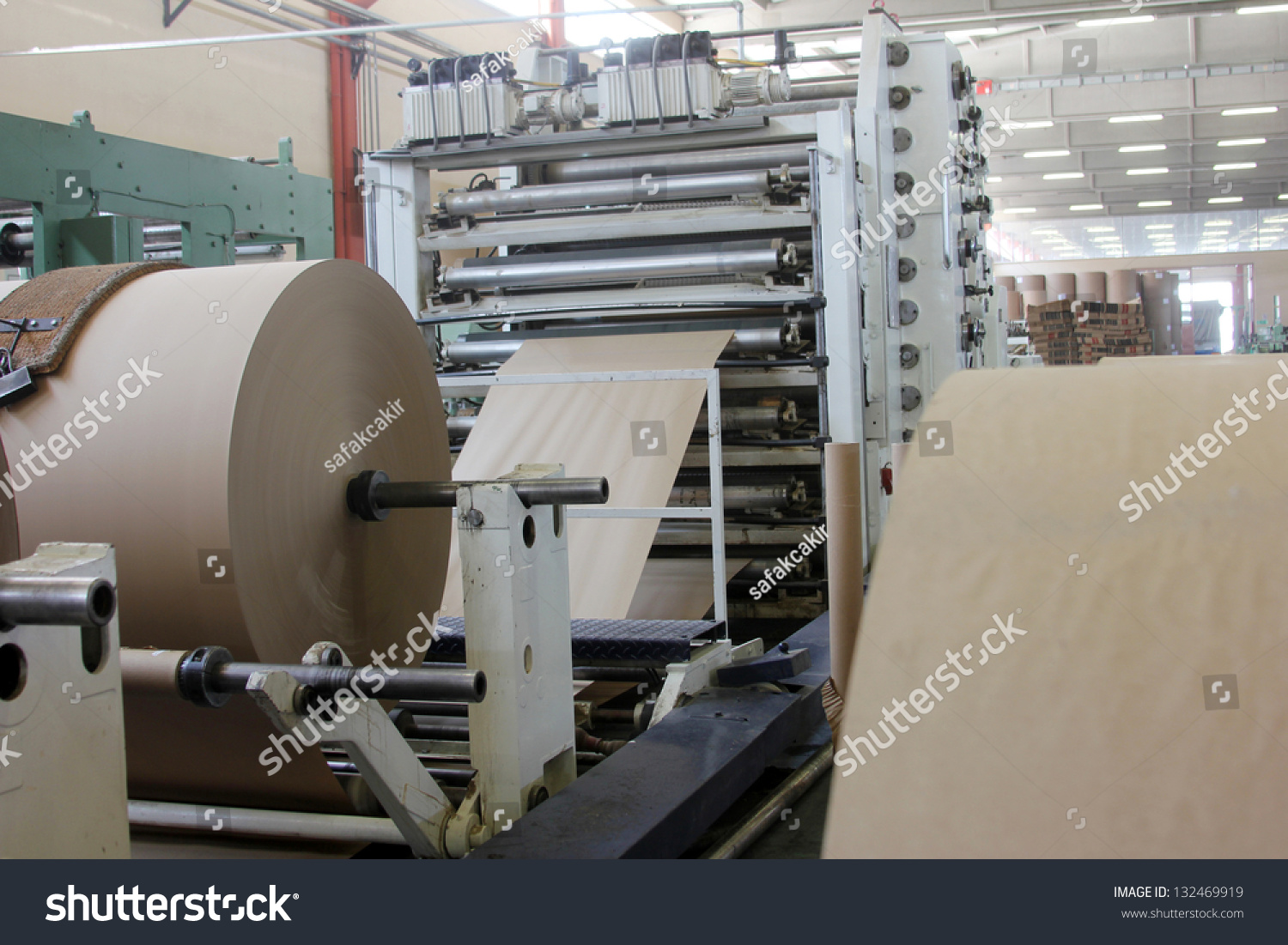 Spools Of Paper Stock Photo 132469919 : Shutterstock