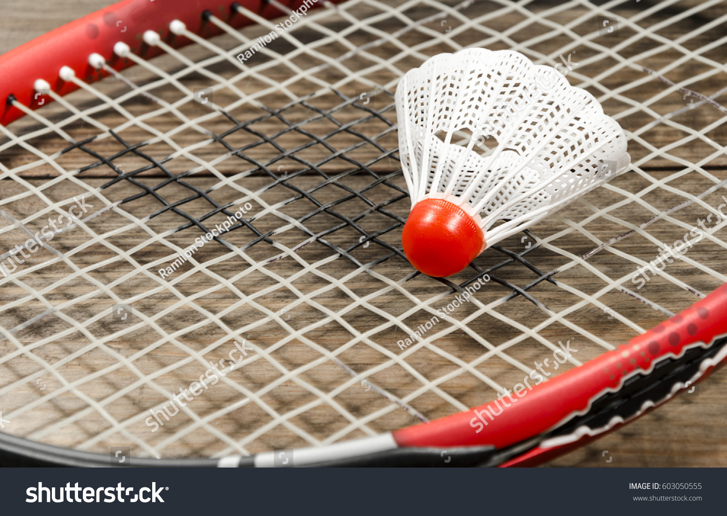 Sport Badminton Shuttlecock Volant Stock Photo Edit Now