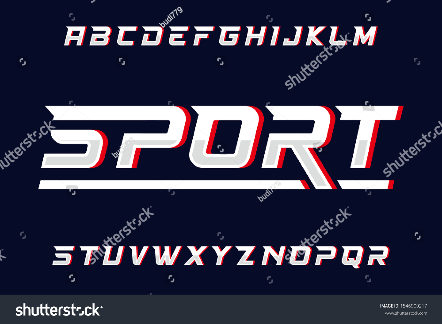 Sports Font Types 3d Variations Stock Illustration 1546900217 ...