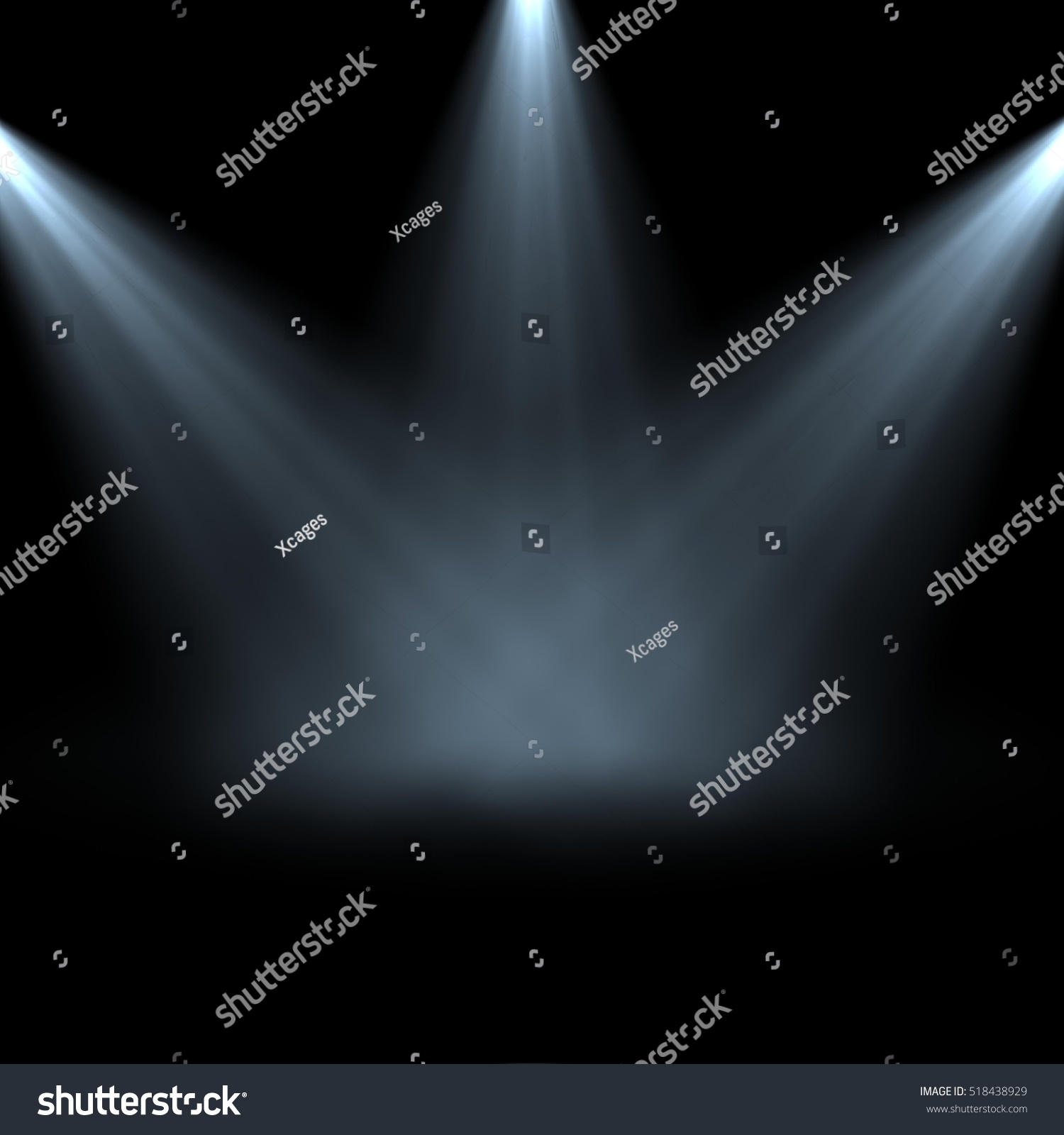 Spotlight On Stage B 3d Rendering Stock Illustration 518438929 ...