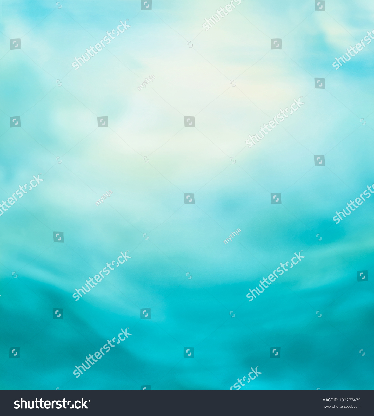 Spring Summer Abstract Nature Background Blue Stock Photo