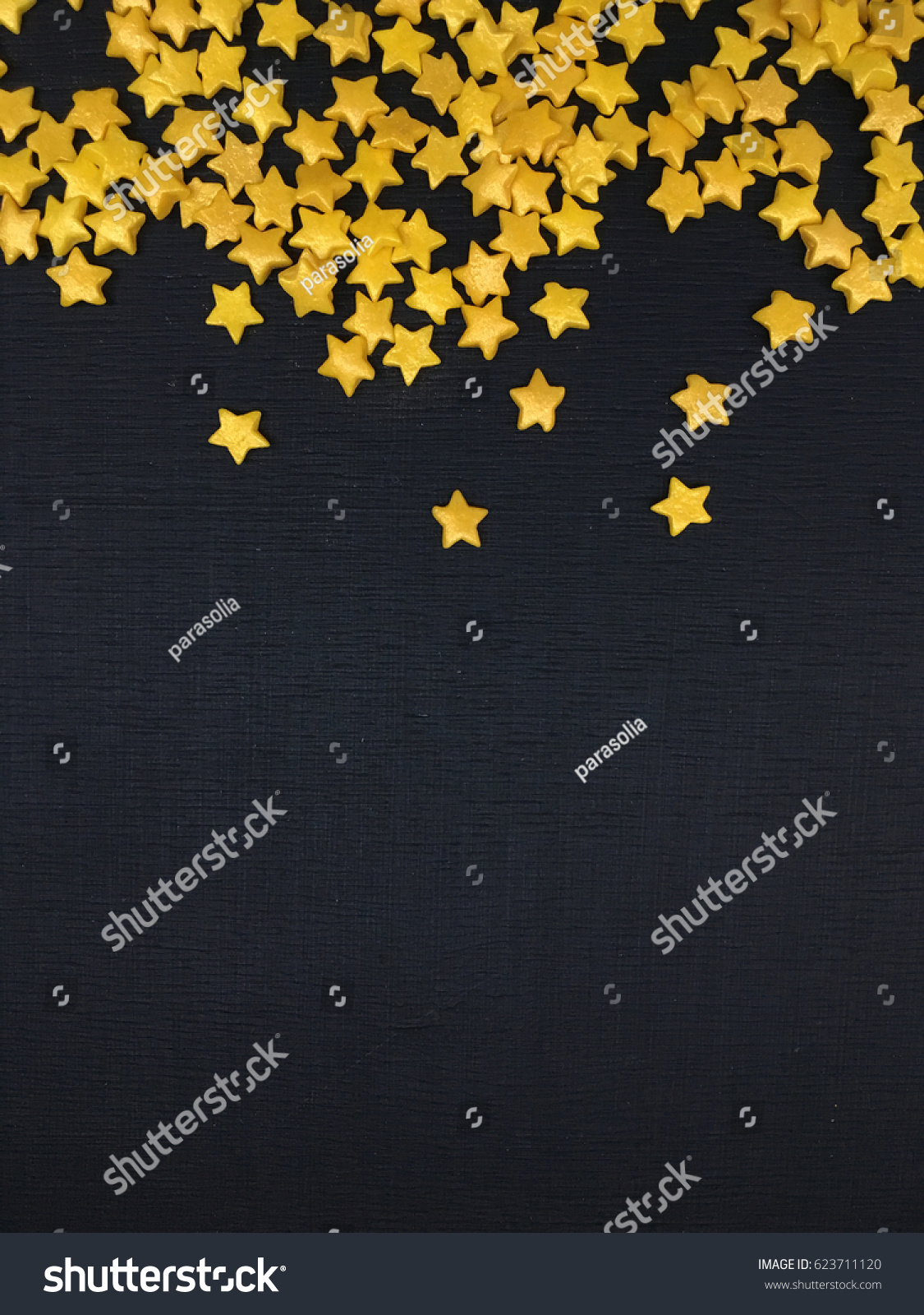 sprinkle star topping colorful