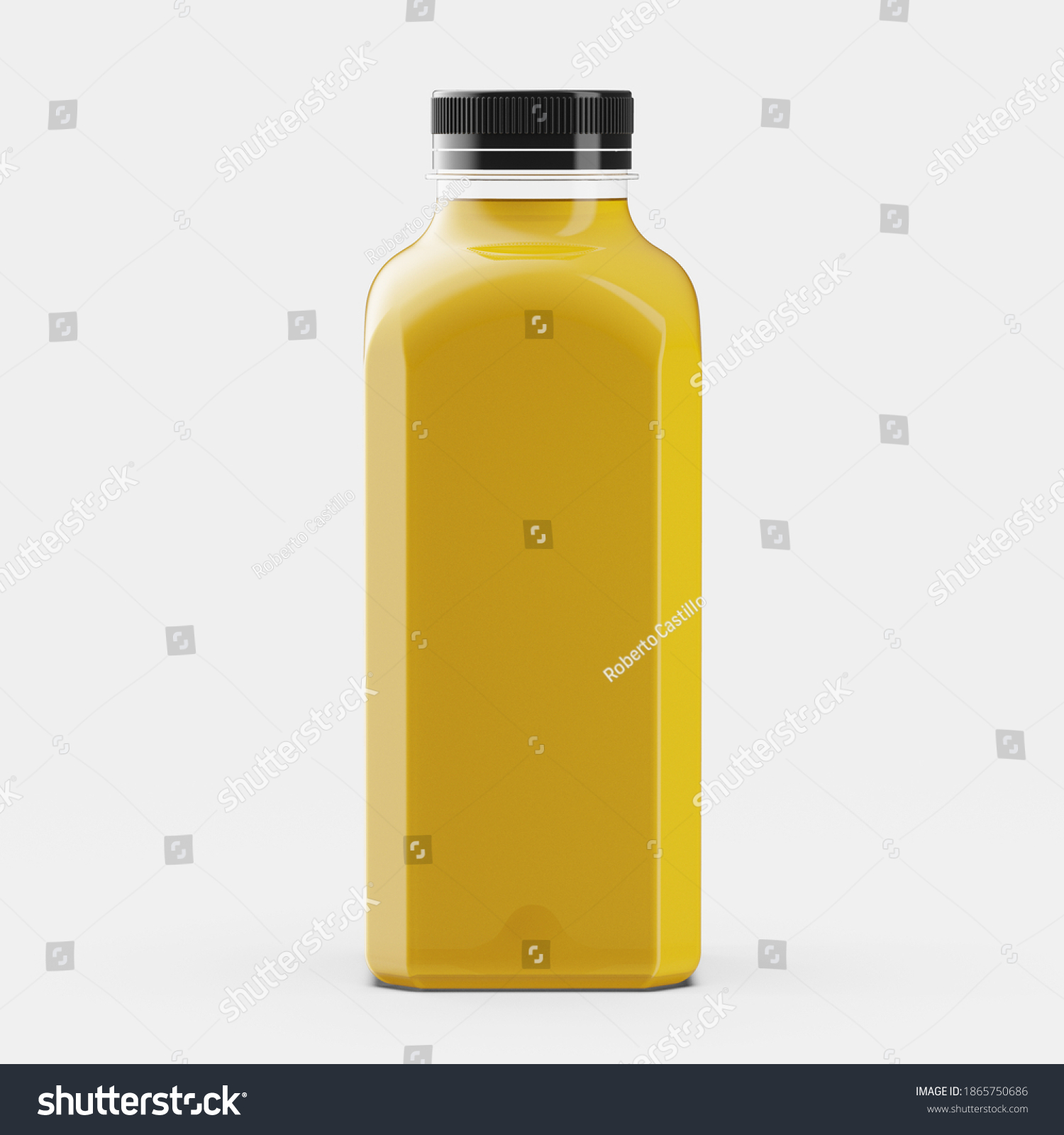 Square Orange Juice Bottle Mockup Stock Photo 1865750686 Shutterstock