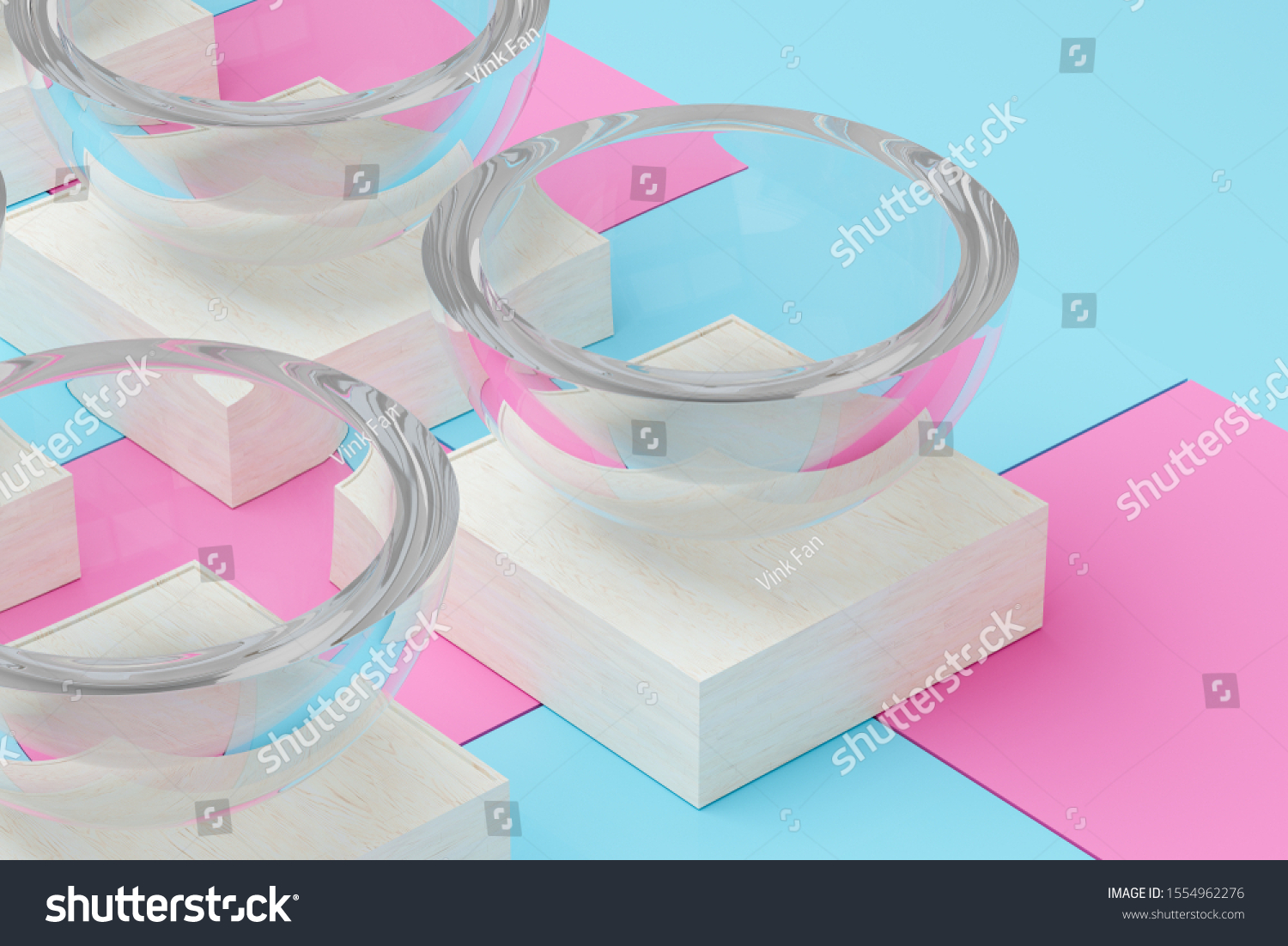 Square Platform Solid Color Background 3d Stock Illustration 1554962276