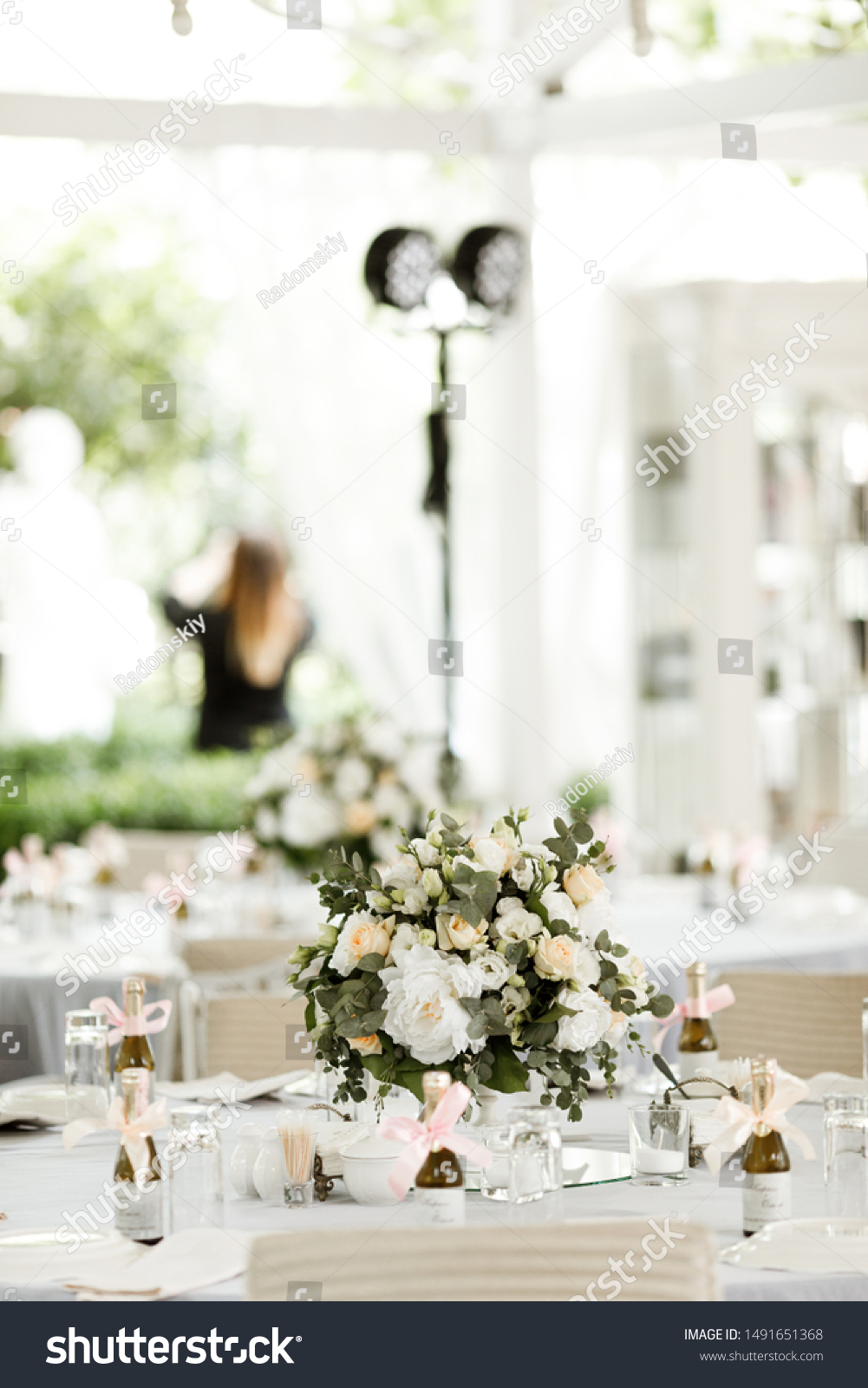 Square Wedding Ceremony Round Arch Decorated Stock Photo Edit Now
