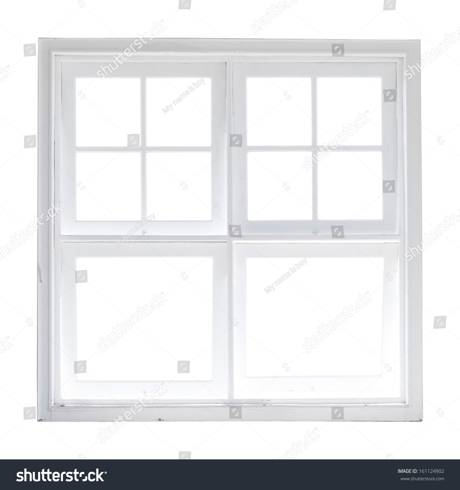 Square Windows Isolated On White Background Stock Photo 161124902 ...