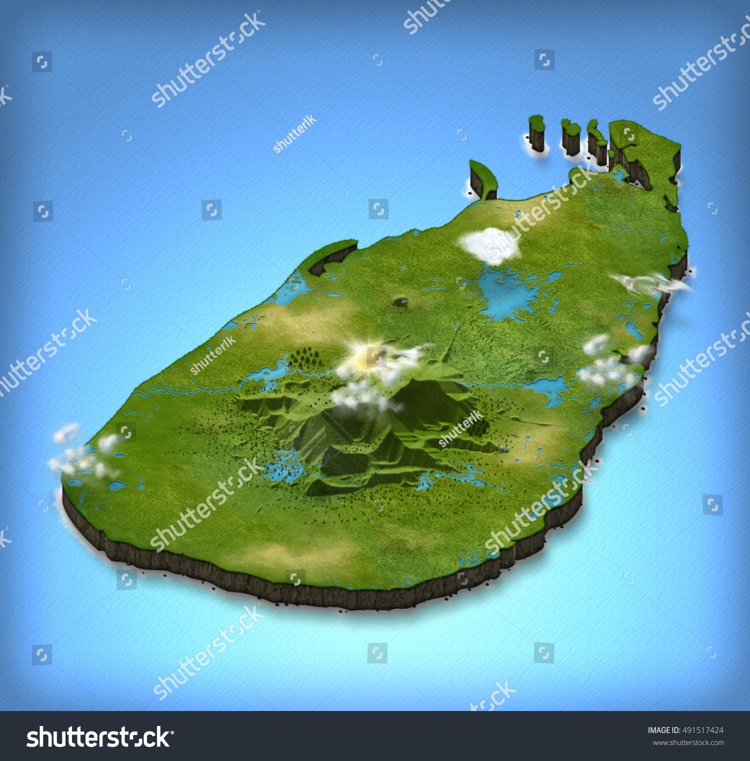 Sri Lanka 3d Map Sri Lanka Map 3D Stock Illustration 491517424 | Shutterstock