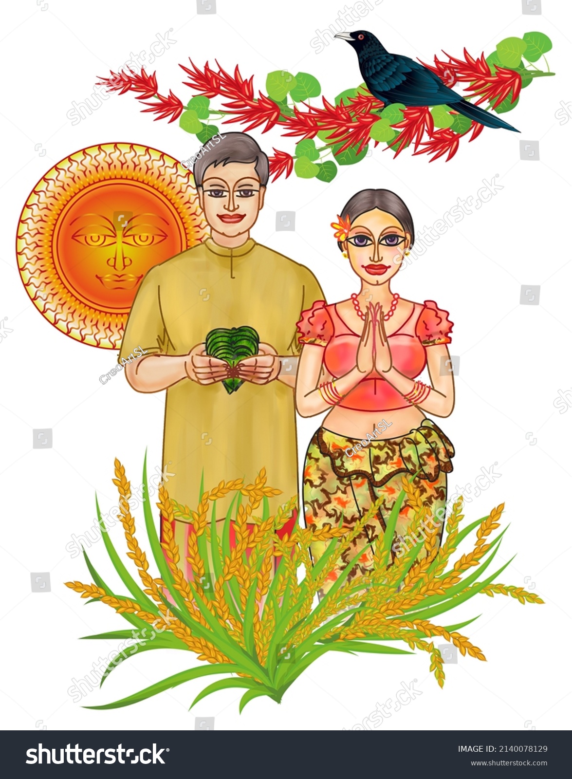 Sinhala new year greetings Images, Stock Photos & Vectors Shutterstock