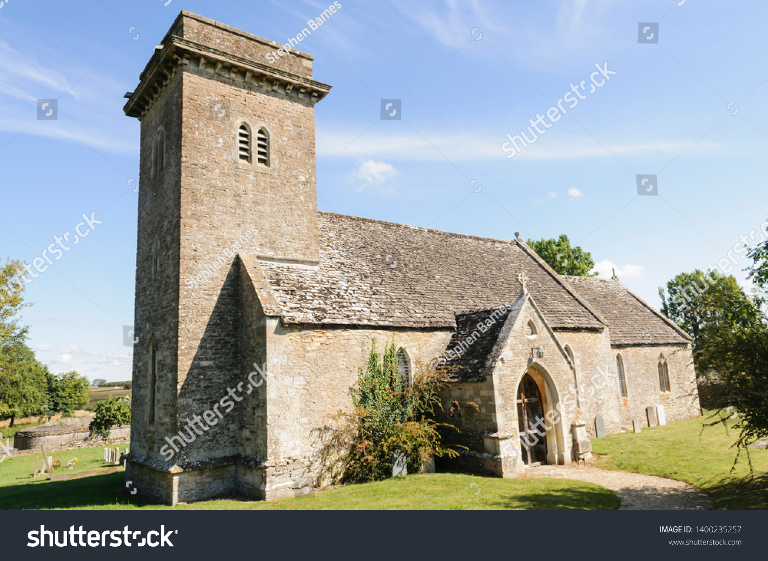 St Marys Church Little Driffield Gloustershire Stock Photo Edit