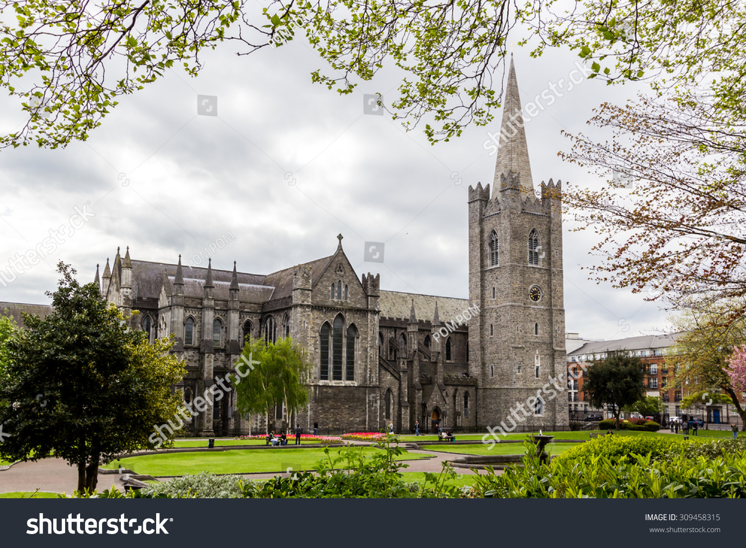 stock photo st patrick s cathedral dublin ireland 309458315
