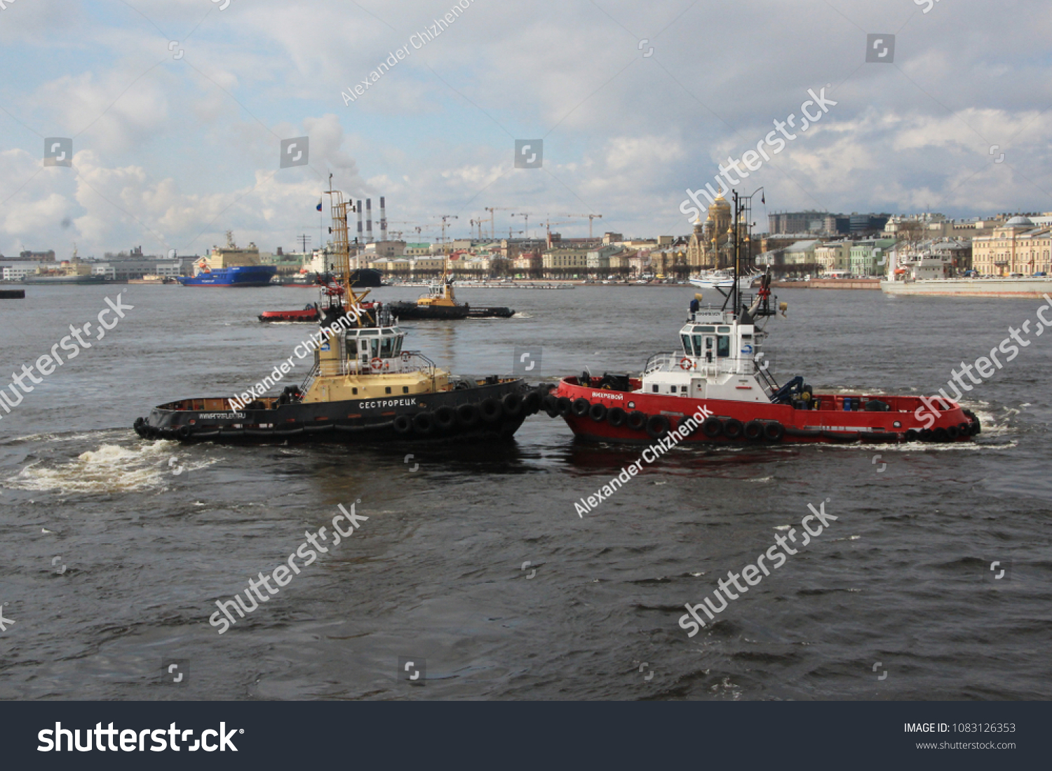 St Petersburg Russia 04272018 Port Tugs Transportation - navy trainign song roblox id