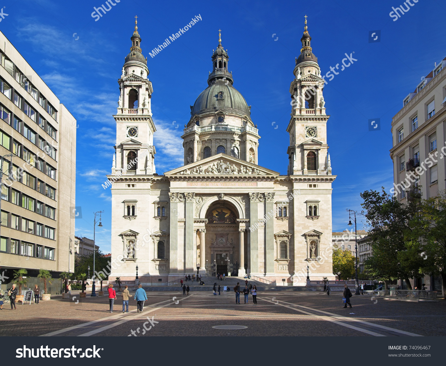 St. Stephen'S Basilica In Budapest, Hungary Stock Photo 74096467 ...