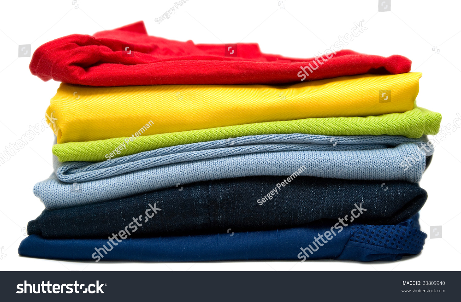 Stack Of Men'S Clothing Stock Photo 28809940 : Shutterstock