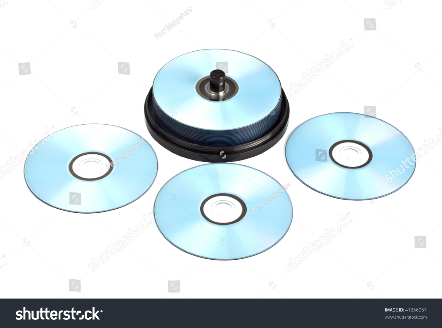 Stack Printable Discs Isolated On White Stock Photo 41356057 Shutterstock