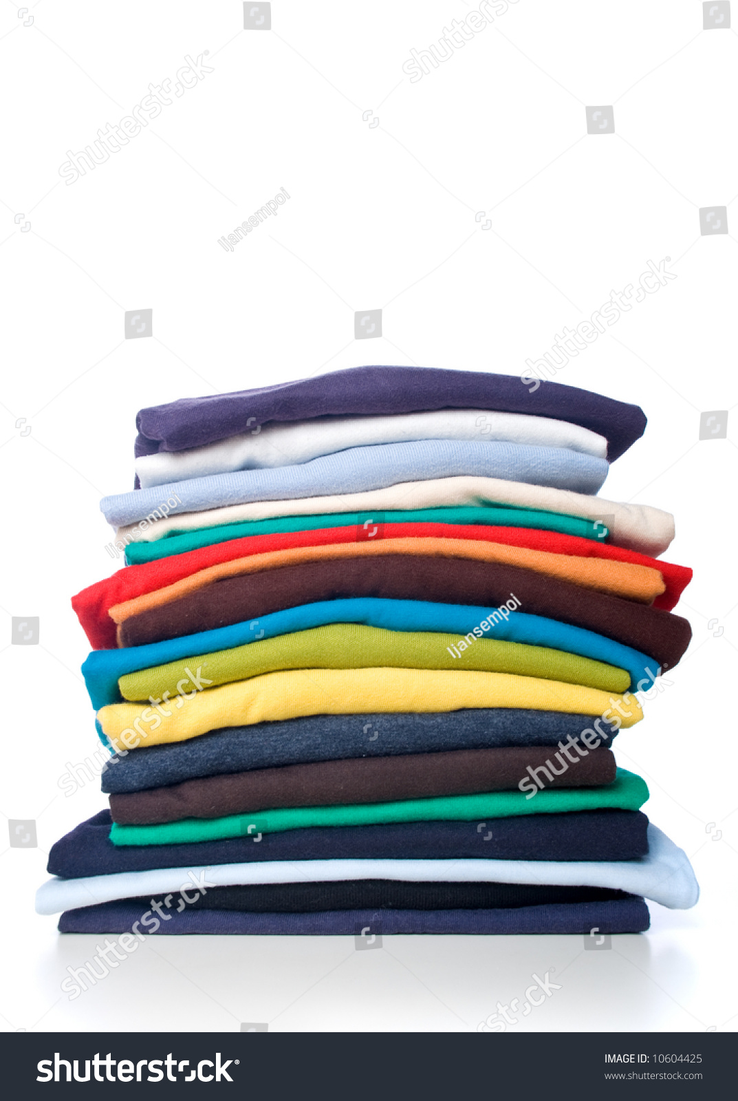 Stack Of T-Shirt Stock Photo 10604425 : Shutterstock
