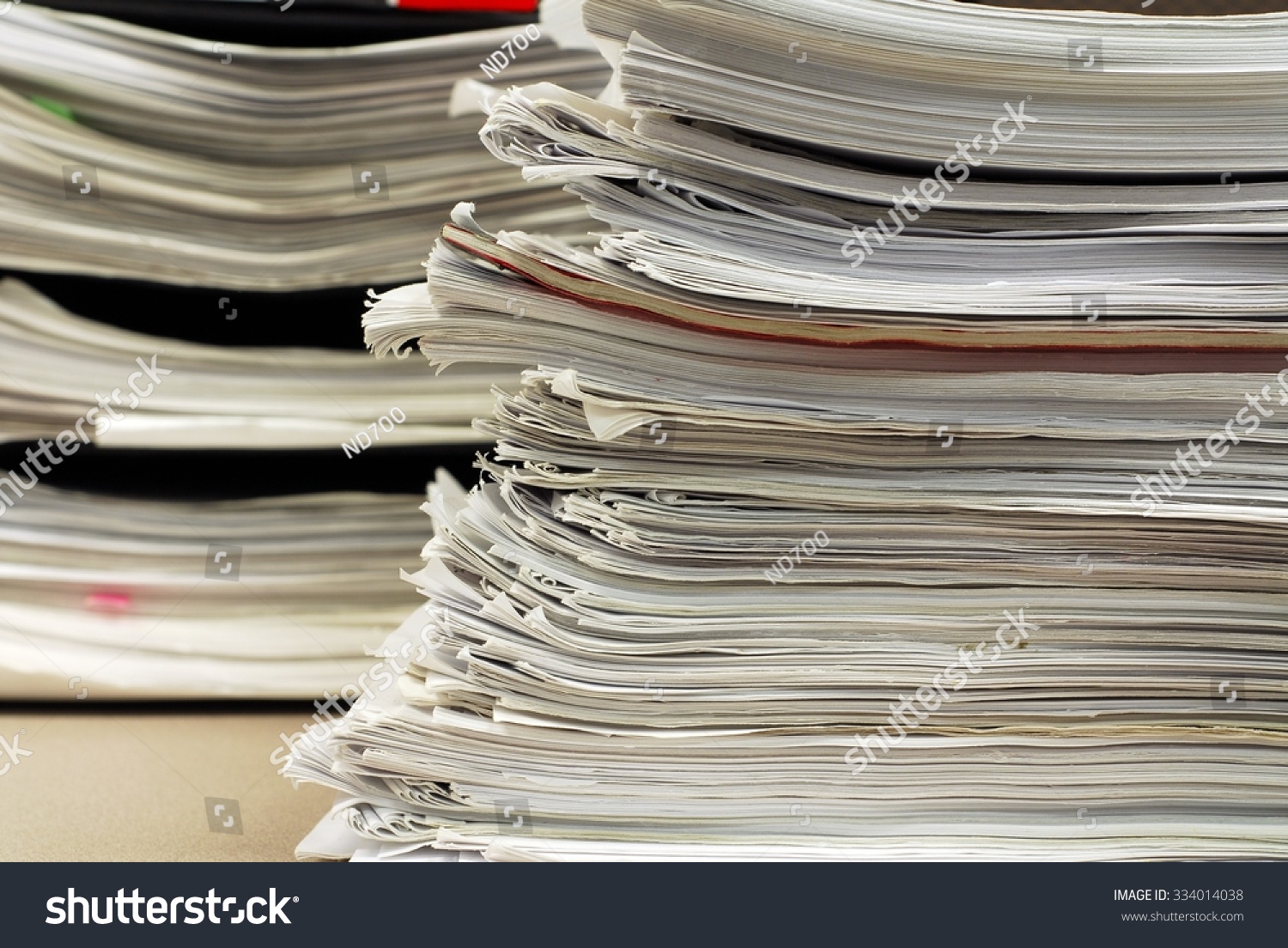 Stacking Documents Stock Photo 334014038 - Shutterstock