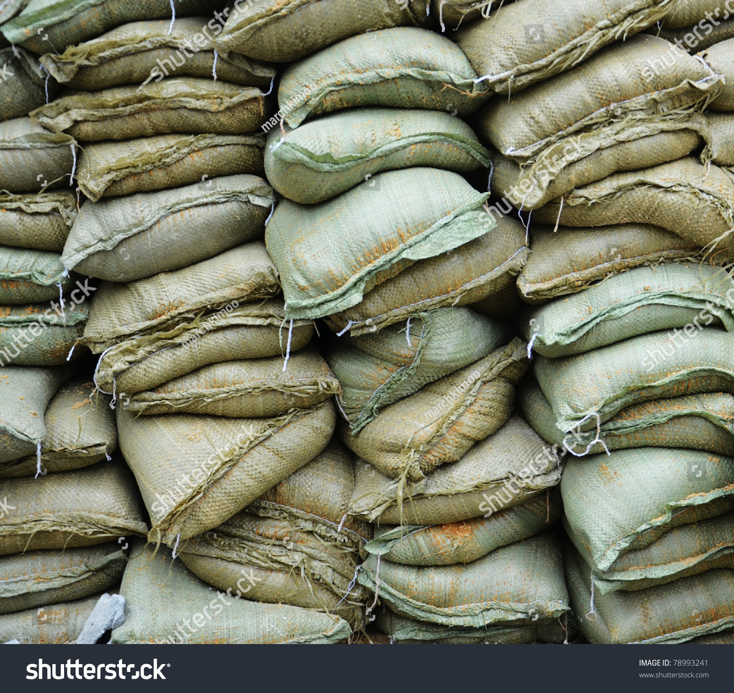 Stacking Sandbags Stock Photo 78993241 - Shutterstock