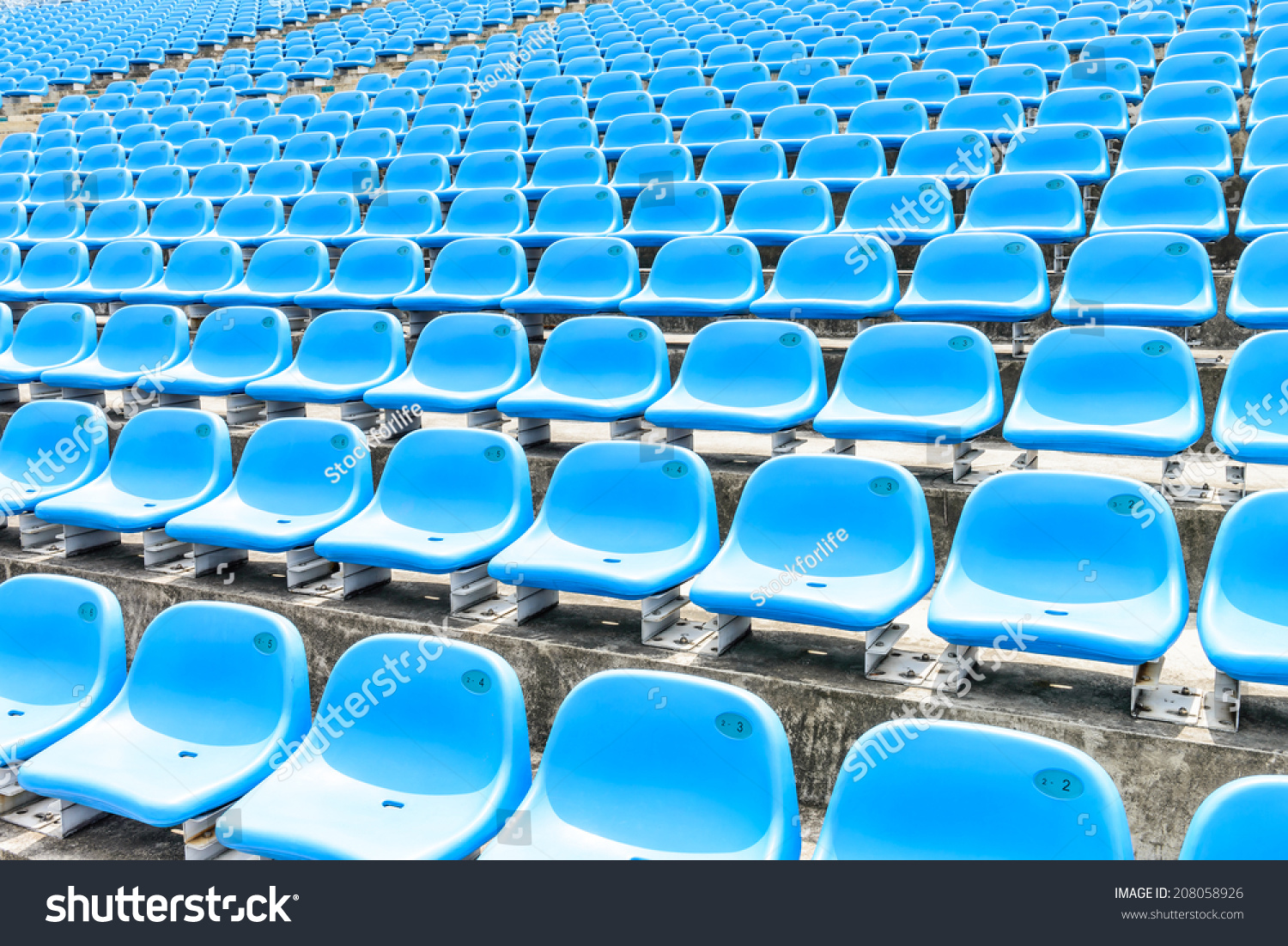 Stadium Seats Stock Photo 208058926 | Shutterstock