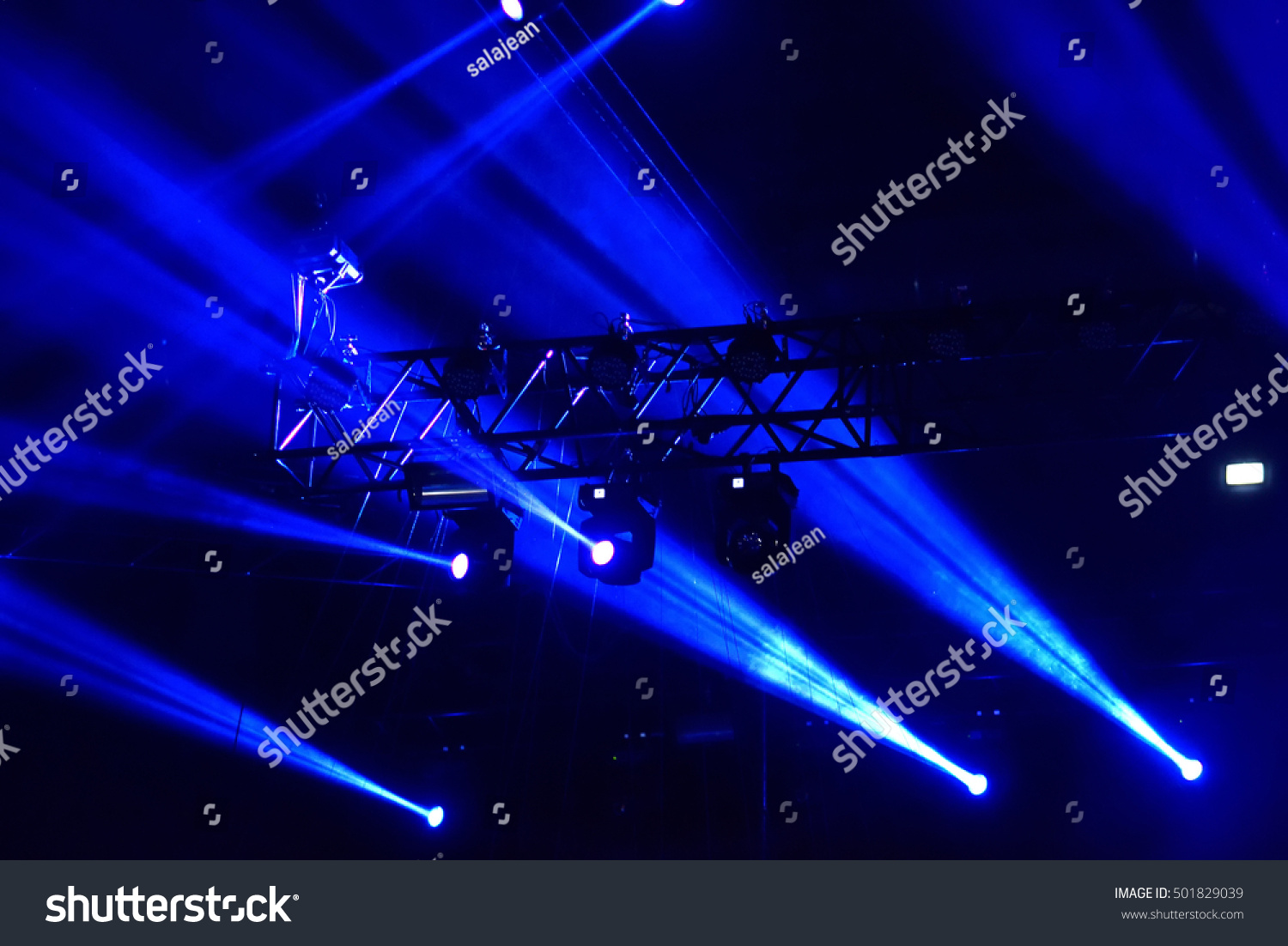 Stage Lights Light Projectors Dark Stock Photo 501829039 - Shutterstock