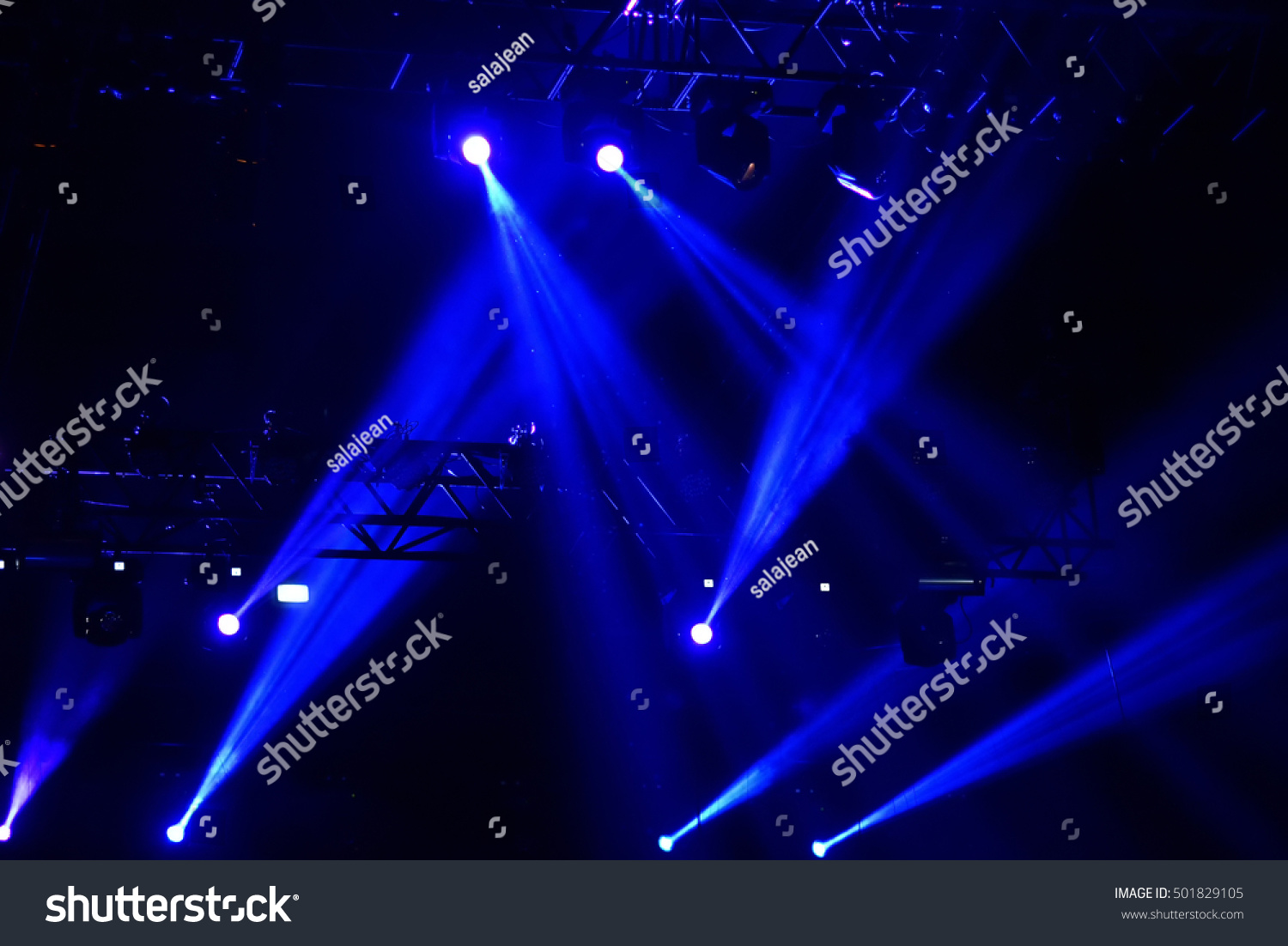 Stage Lights Light Projectors Dark Stock Photo 501829105 | Shutterstock