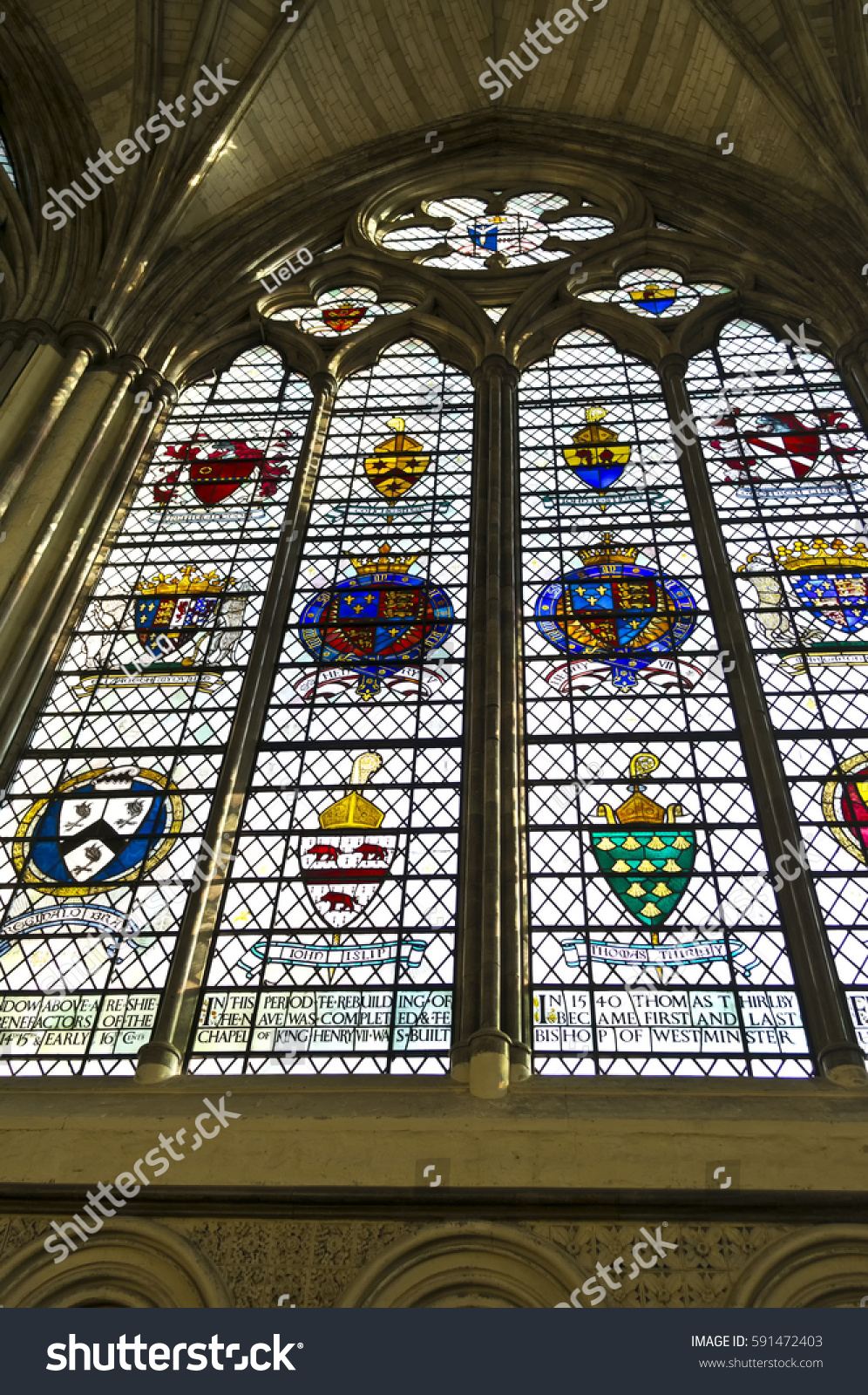 Stained Glass Window Chapter House Westminster Stock Photo Edit Now