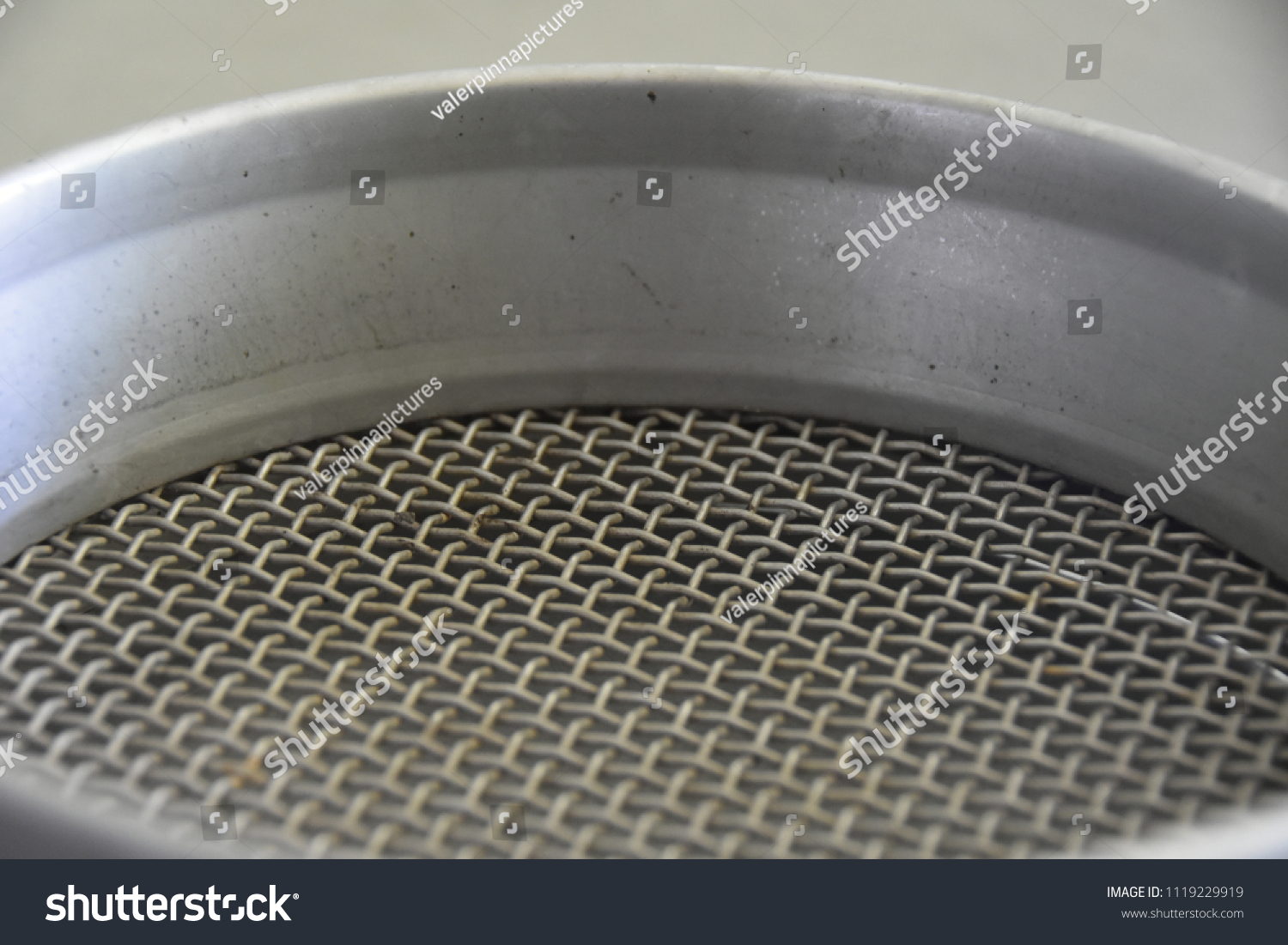 5 020 Mesh Sieve Shutterstock   Stock Photo Stainless Steel Sieving Mesh 1119229919 