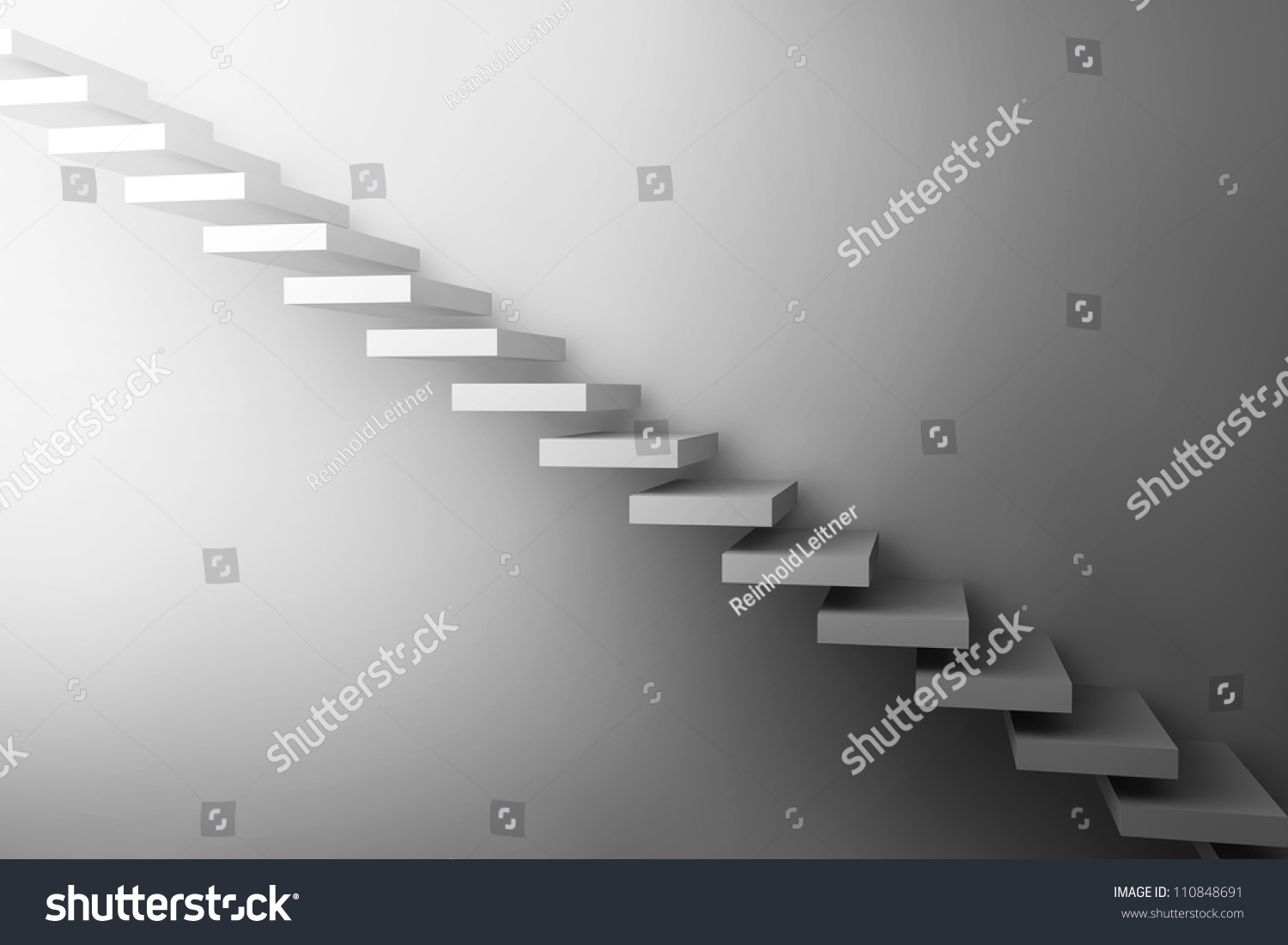  Light Gray Dual Curve Template Design Featuring Stairway