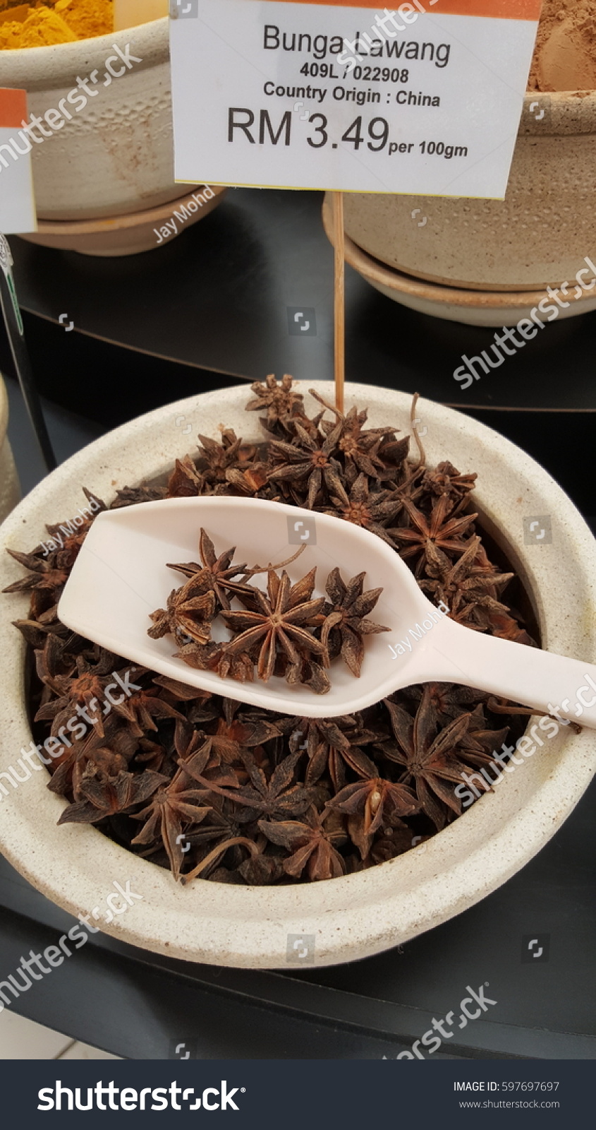 Star Anise Bunga  Lawang  Sells Pot Stock Photo 597697697 