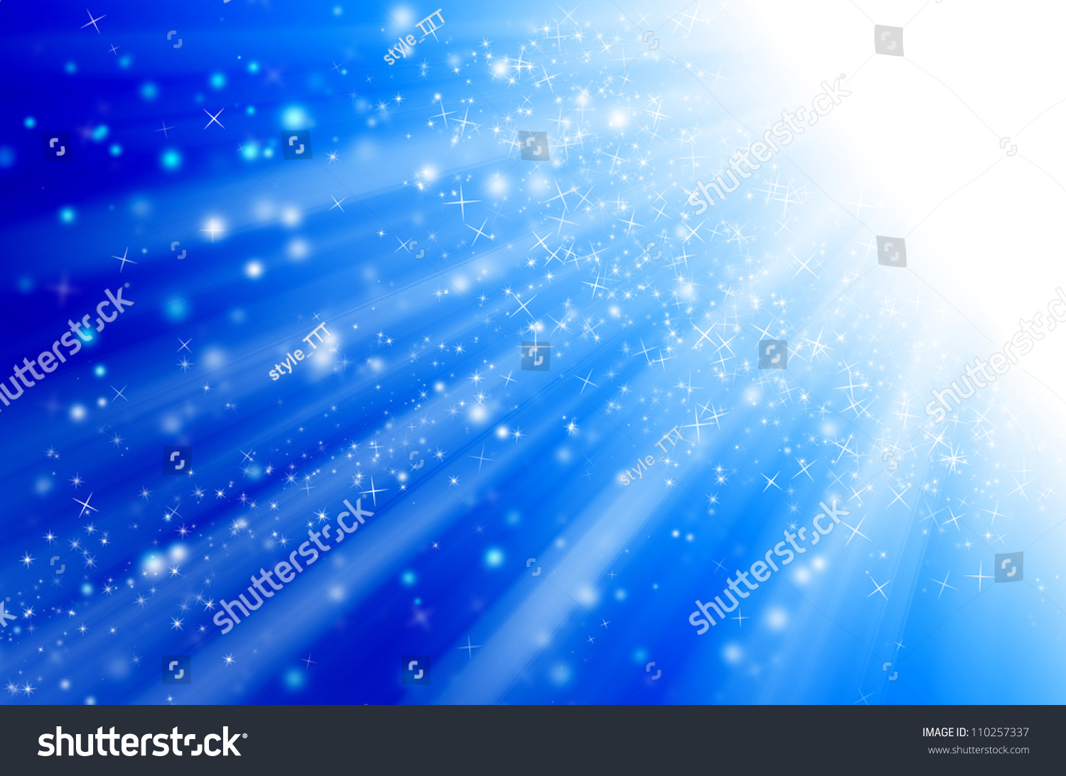 Star Light With Blue Background. Stock Photo 110257337 : Shutterstock
