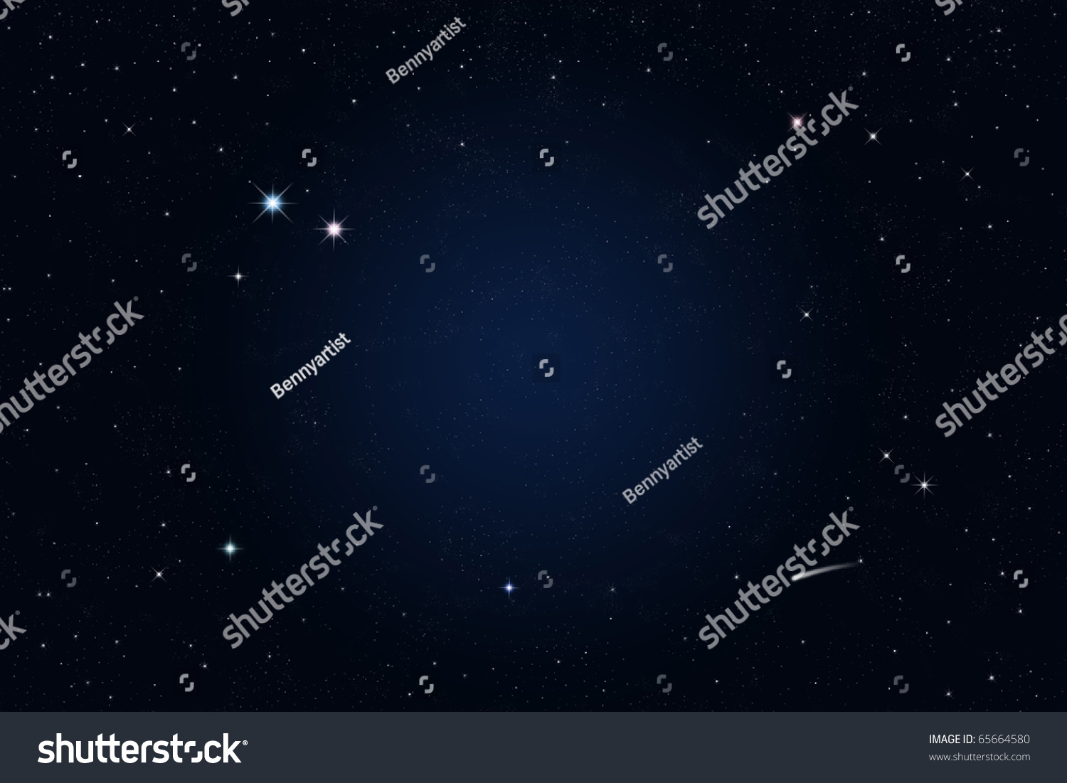 Starry Night Shooting Star Stock Photo 65664580 - Shutterstock
