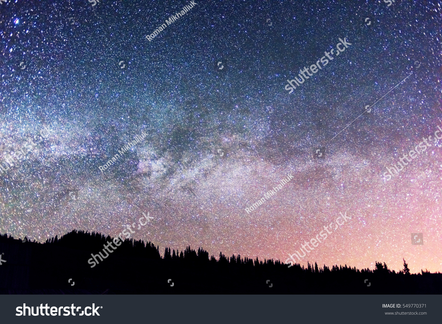 Starry Sky Above Earth Scenic Natural Stock Photo Edit Now