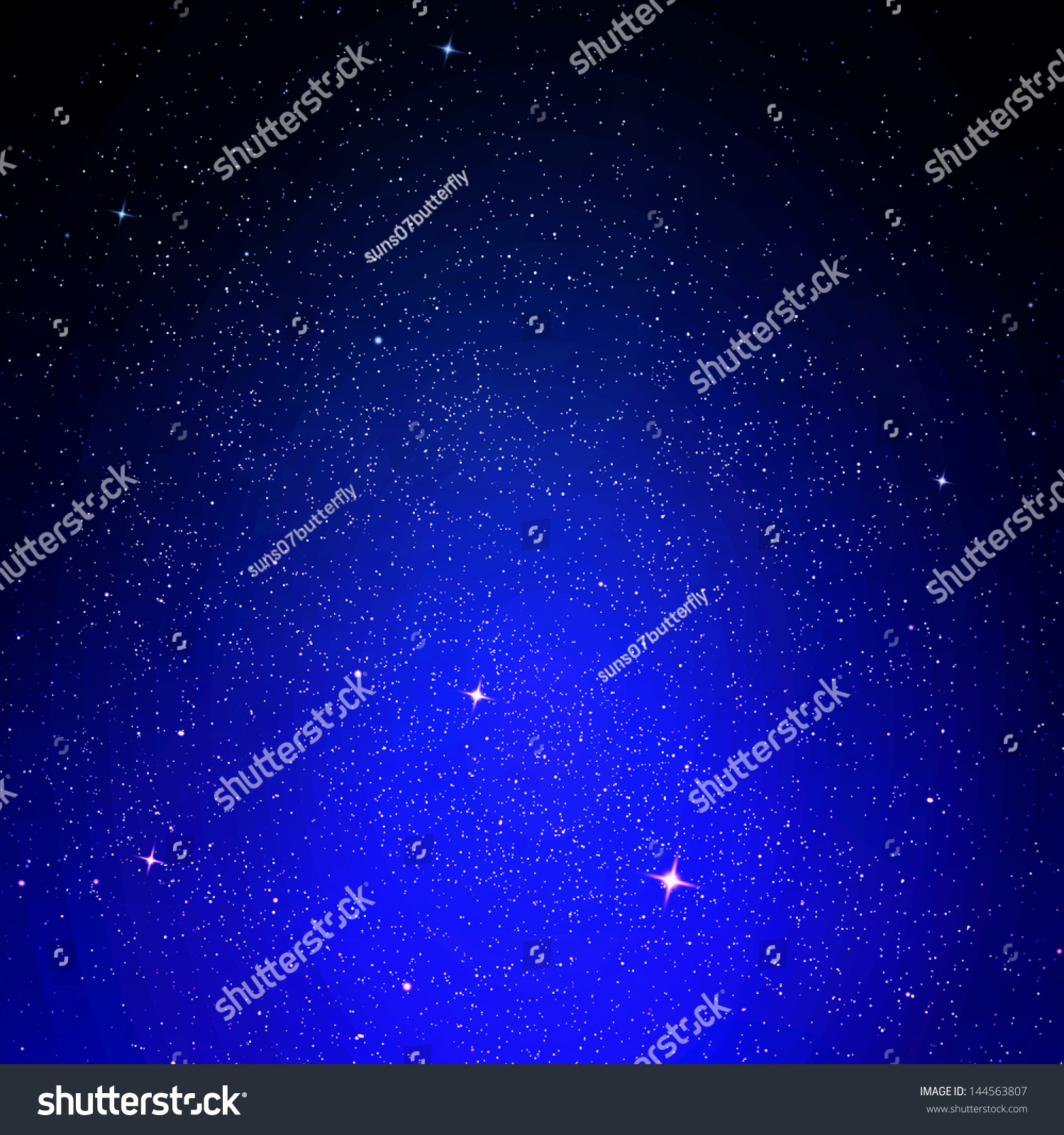 Stars And Night Sky As Background Stock Photo 144563807 : Shutterstock
