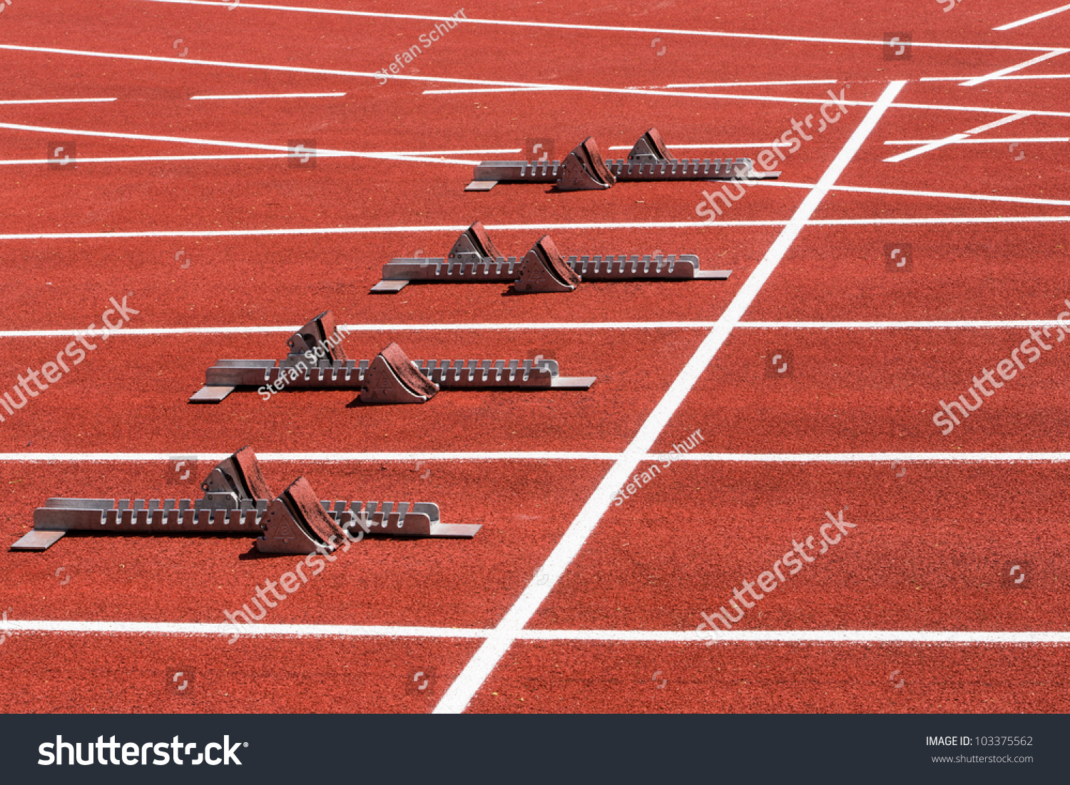 Starting Blocks Track Field Stock Photo (Edit Now) 103375562 Shutterstock