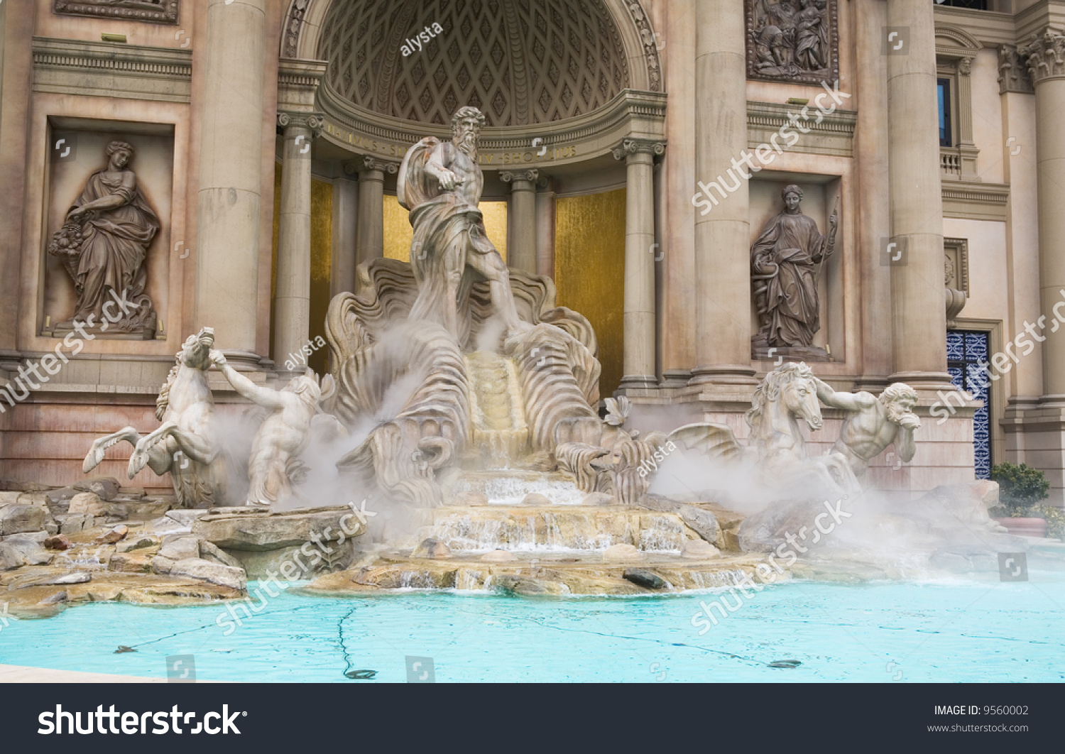 Statue Pool Caesars Palace Hotel Casino Stock Photo Edit Now