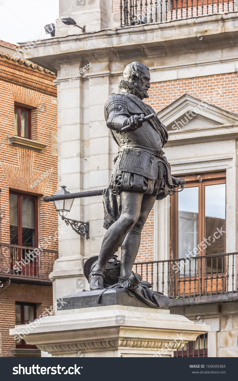 Statue Of Alvaro De Bazan - Spanish Admiral. Statue Designed By Mariano ...