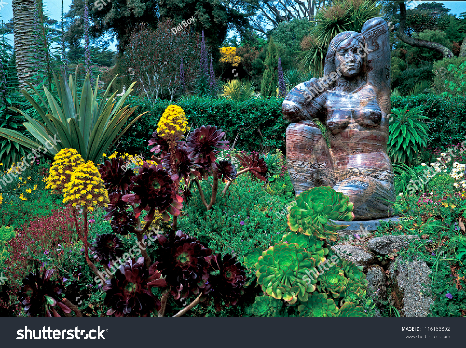 Statue Gaia Earth Mother Abbey Gardens Stock Photo Edit Now