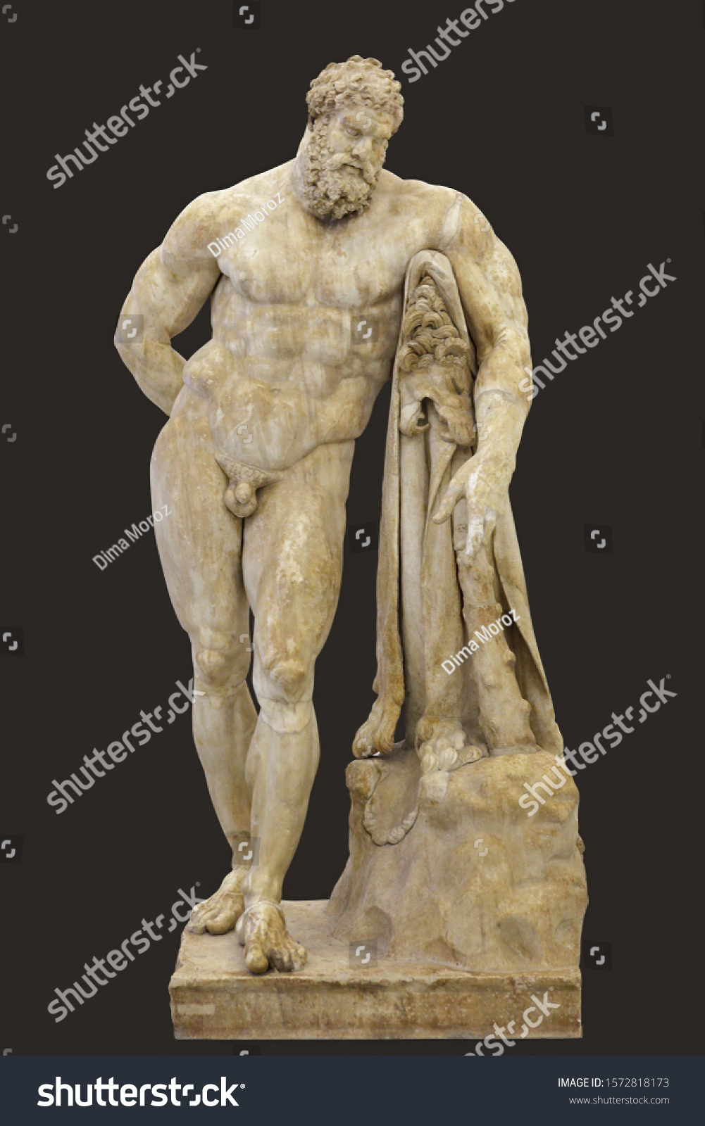 Statue Heracles Farnese Hercules Roman Marble Stock Photo Edit Now 1572818173