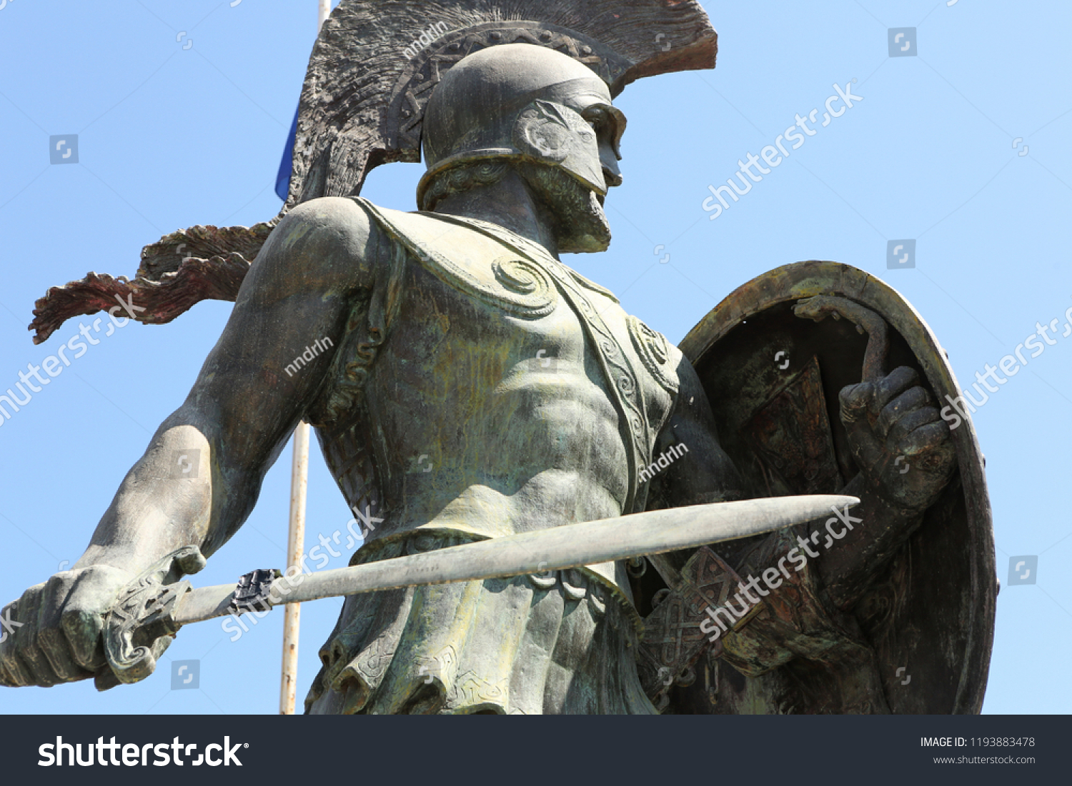 Statue King Leonidas Sparta Greece Stock Photo Edit Now